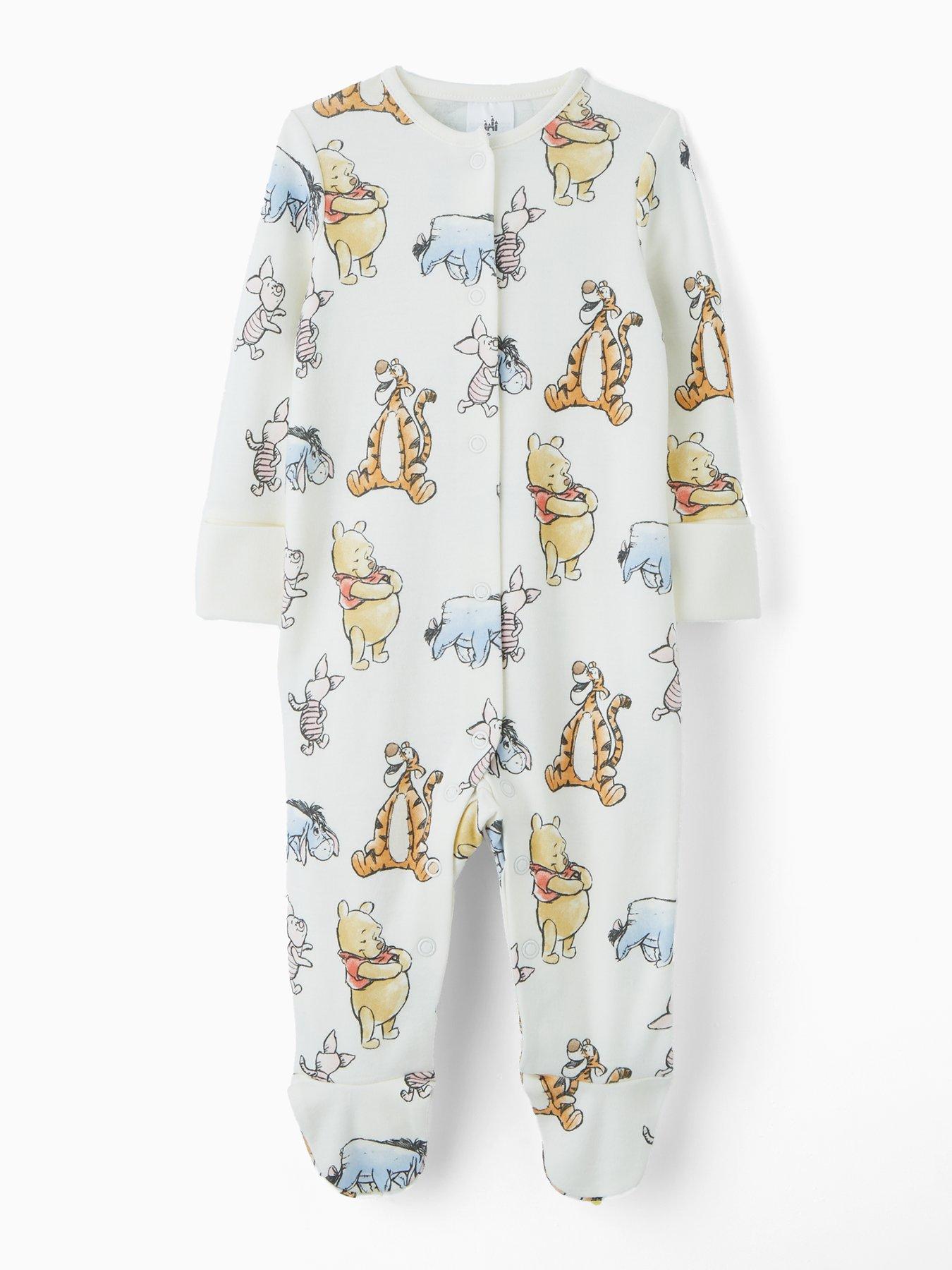  image of winnie-the-pooh-disney-winnie-the-pooh-2-pack-sleepsuit-cream