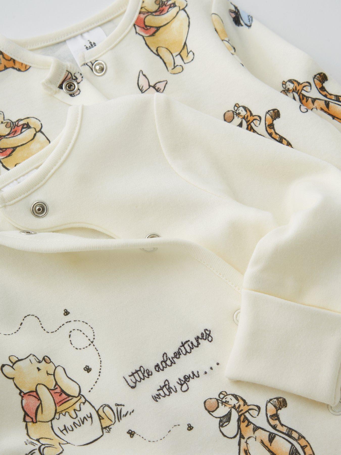  image of winnie-the-pooh-disney-winnie-the-pooh-2-pack-sleepsuit-cream