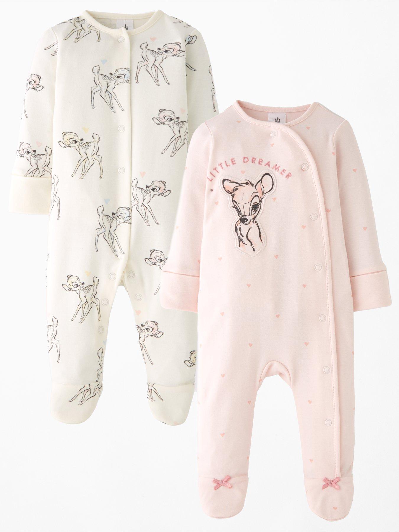 bambi-disney-bambi-2-pack-sleepsuit-pink