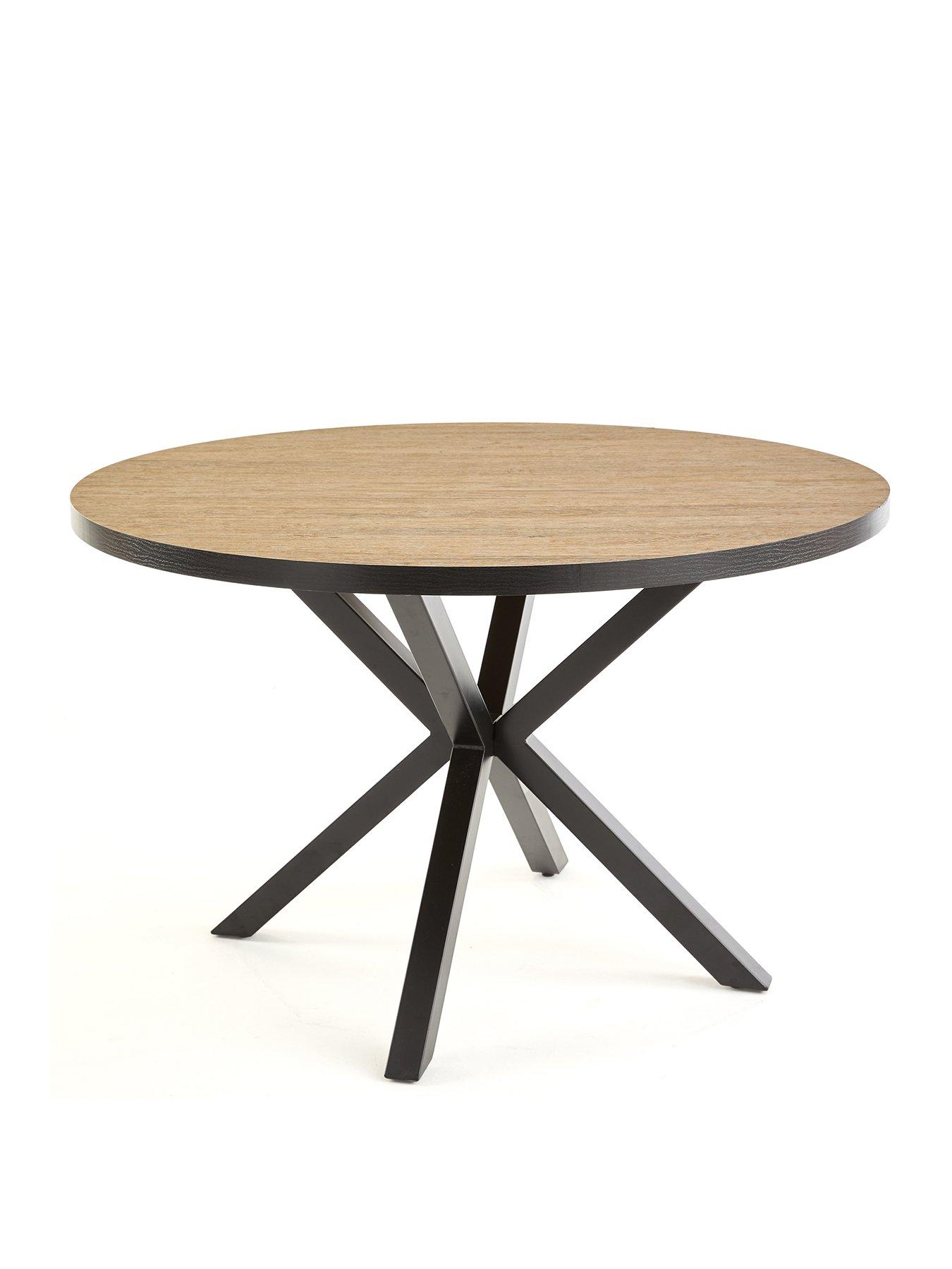  image of very-home-oslo-120cm-round-dining-table-amp-4-marlow-chairs-fscreg-certified