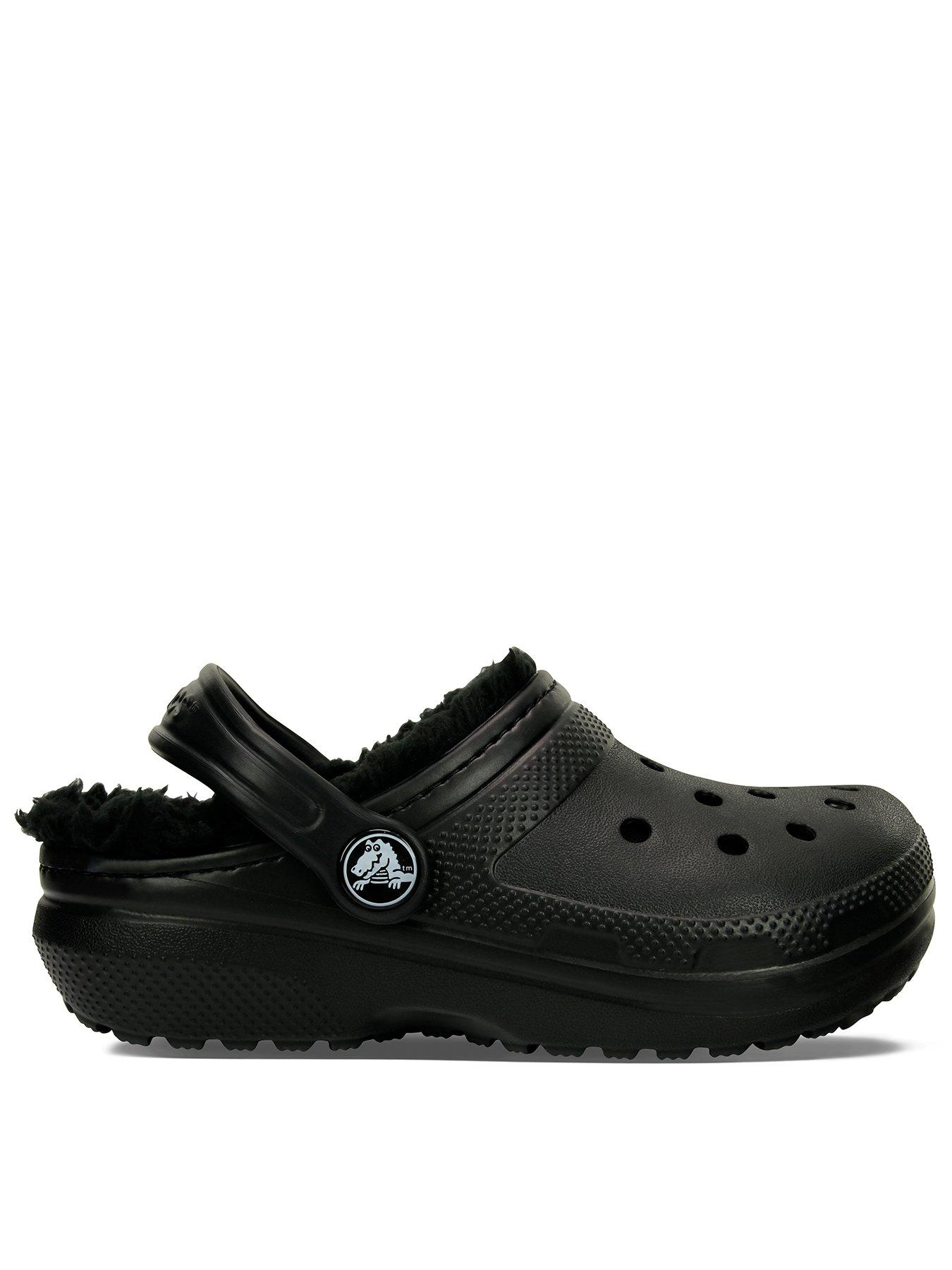 undefined Infant / Junior Classic Lined Clog - Black