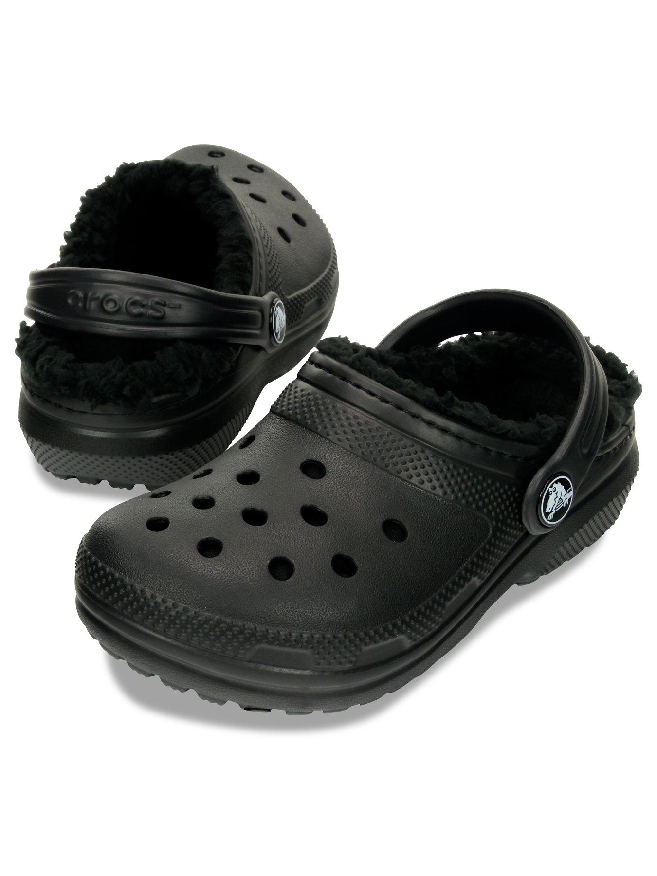 Image 5 of 5 of Crocs Infant / Junior Classic Lined Clog - Black
