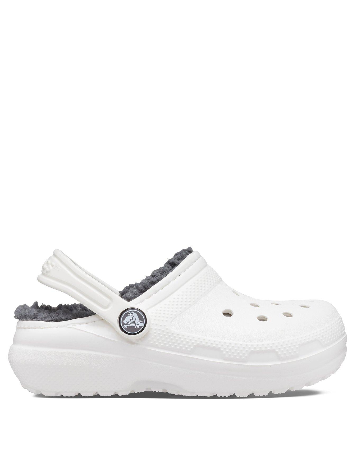 crocs-infant-junior-classic-lined-clogs-t-white