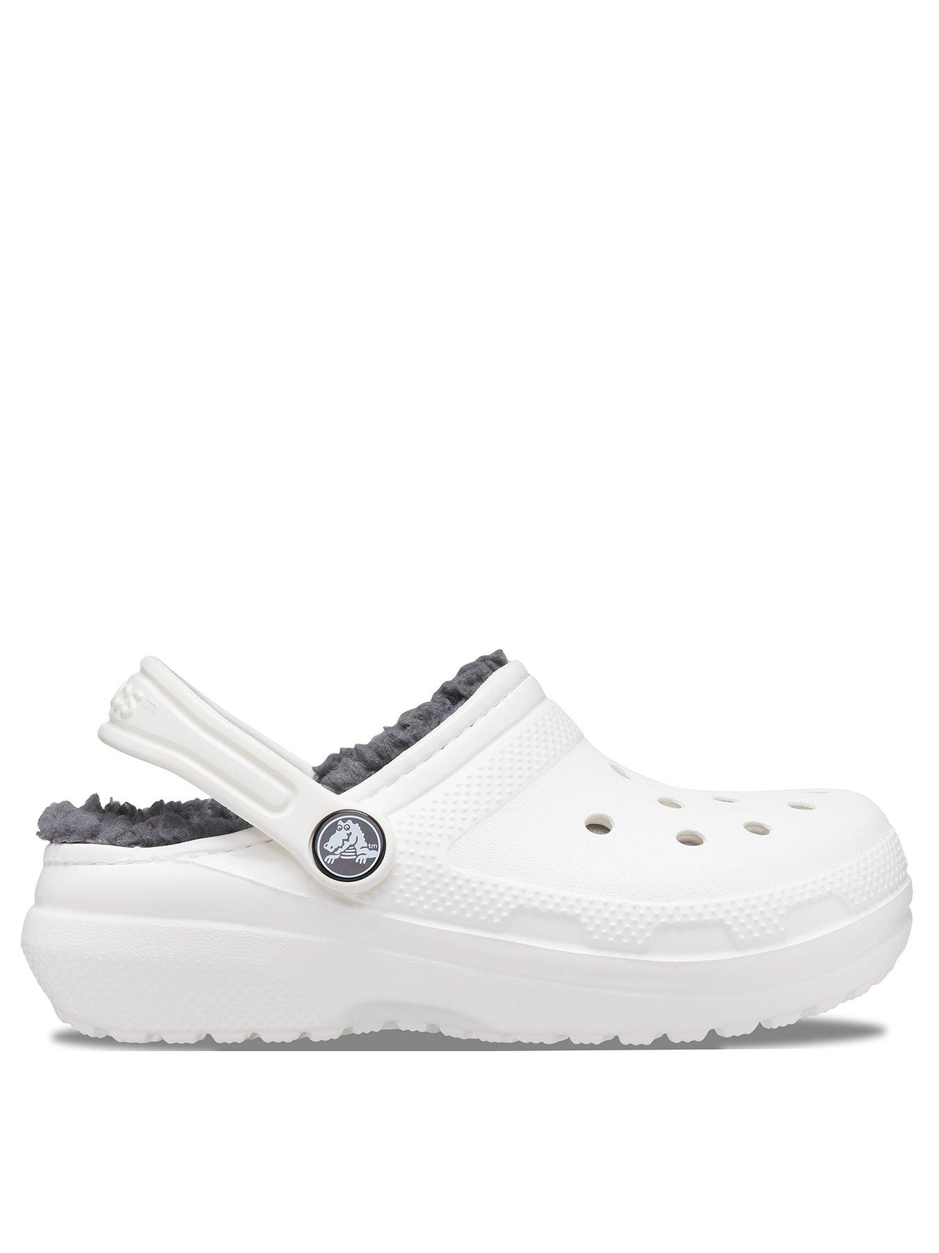 undefined Junior/Youth Classic Lined Clogs - White