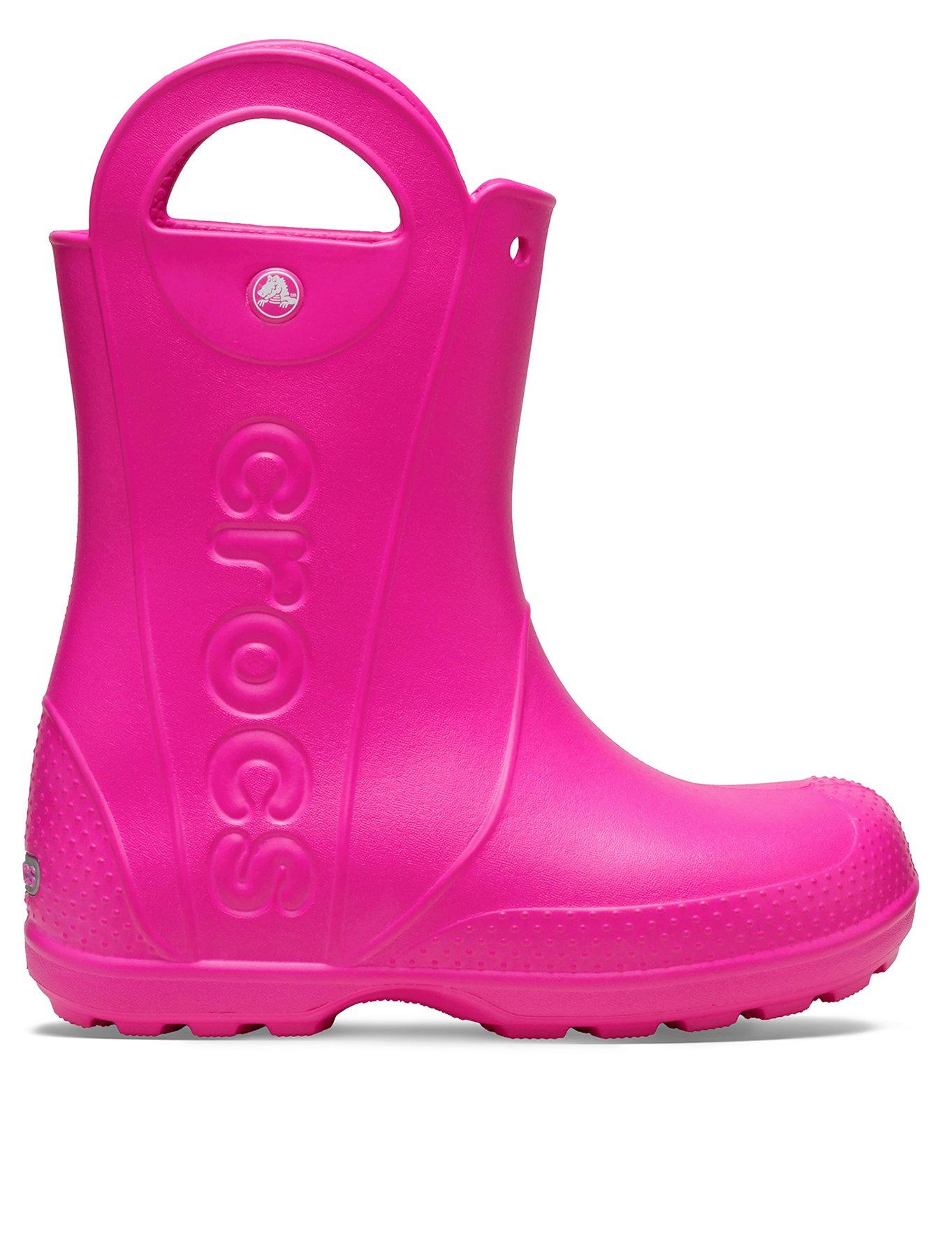 Image 1 of 5 of Crocs Infant / Junior Handle It Rain Boots - Pink