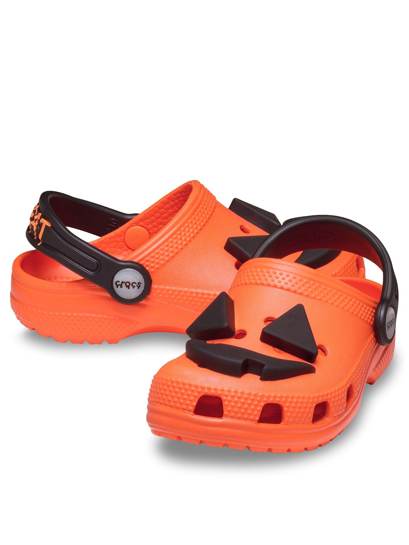 Image 1 of 5 of Crocs Junior/youth Halloween Jack O Lantern Clogs - Orange