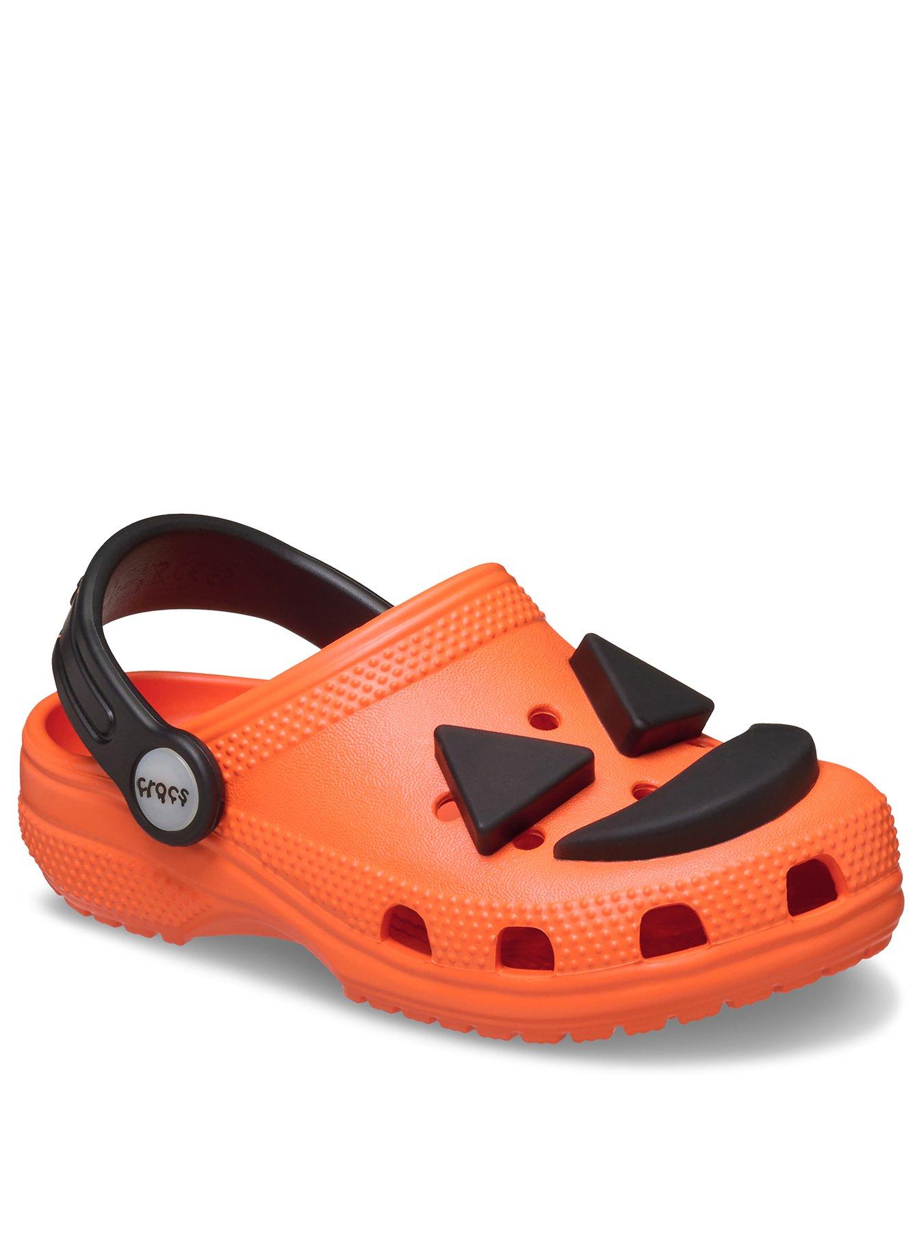 Image 2 of 5 of Crocs Junior/youth Halloween Jack O Lantern Clogs - Orange