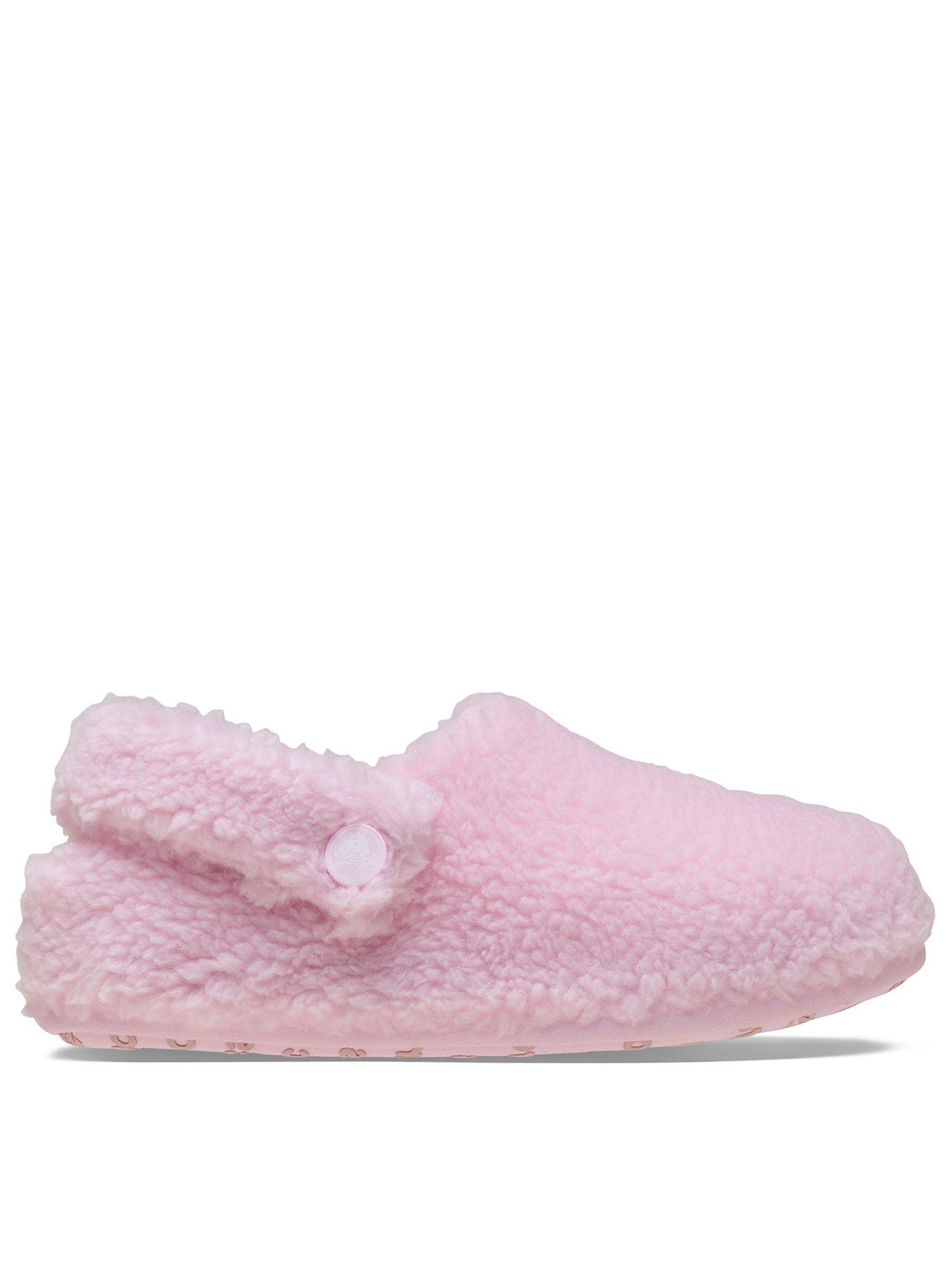 crocs-infant-junior-classic-cozzzy-slippers-pink