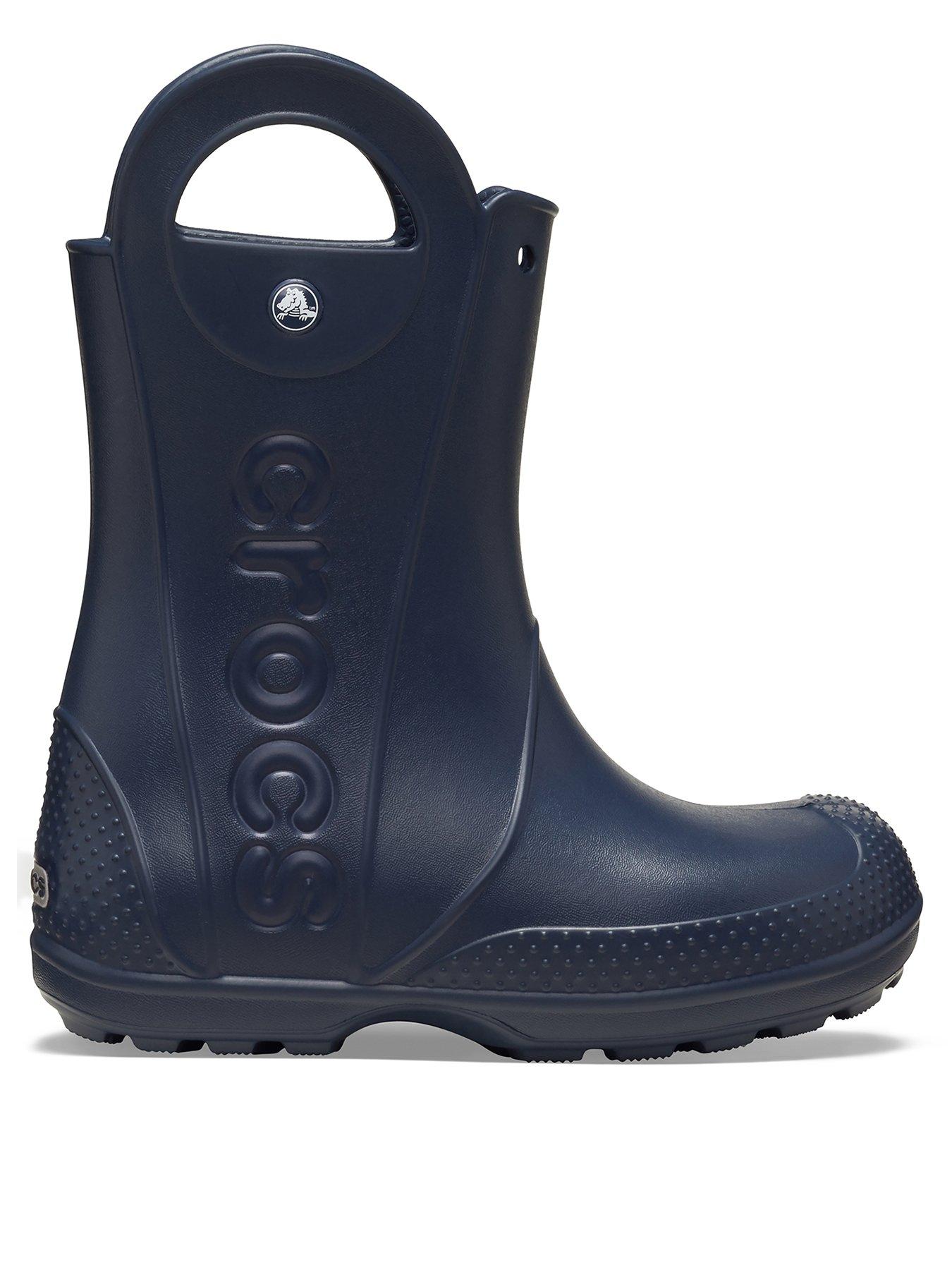 Image 1 of 5 of Crocs Junior/Youth Handle It Rain Boots - Navy