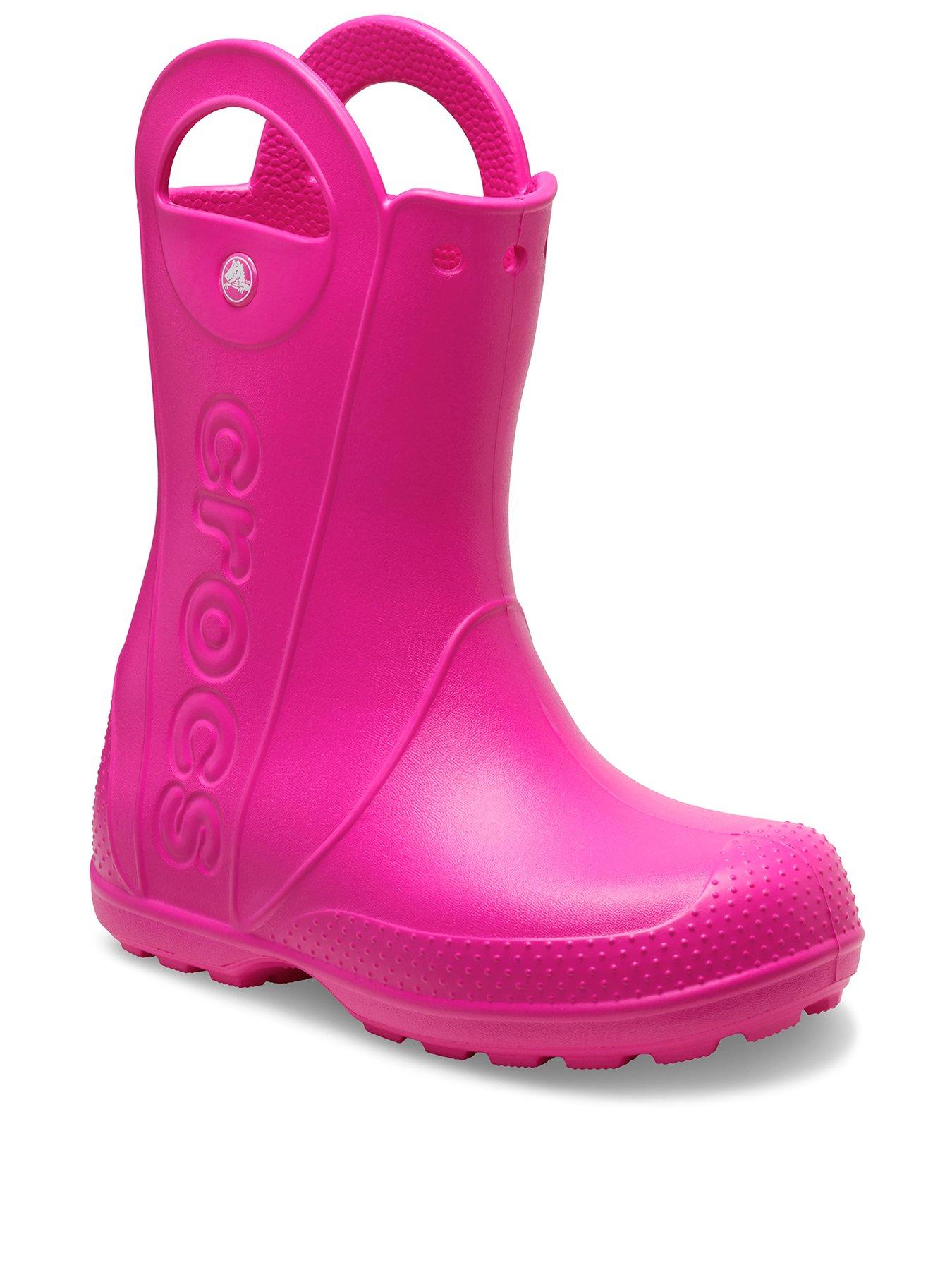 Image 2 of 5 of Crocs Junior/Youth Handle It Rain Boots - Pink