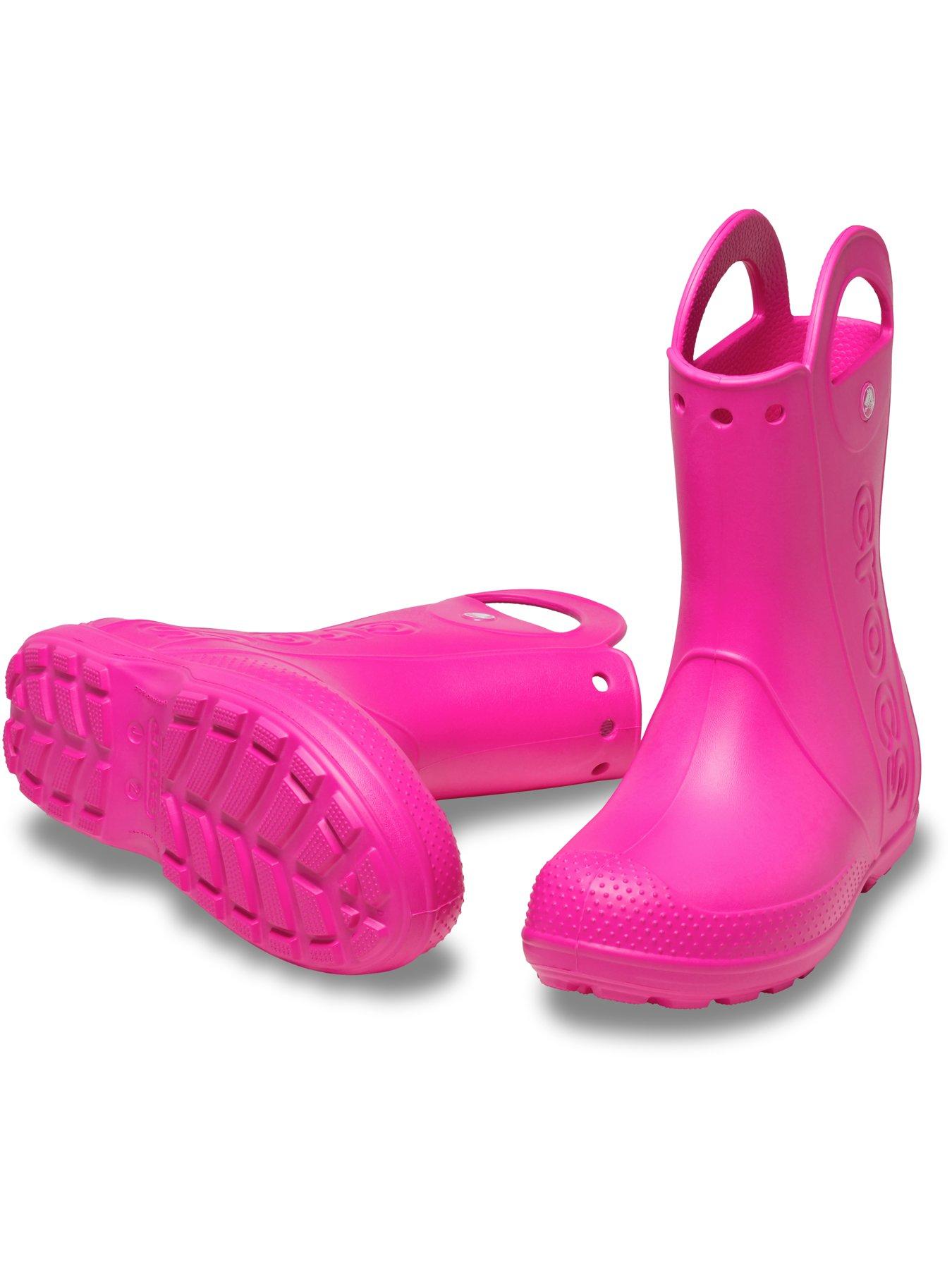 Image 5 of 5 of Crocs Junior/Youth Handle It Rain Boots - Pink