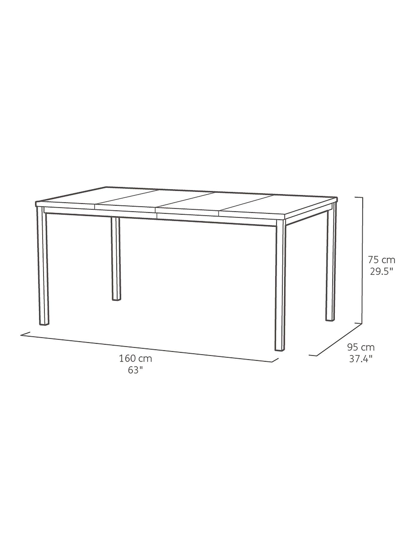 Image 4 of 6 of Keter Porto Table Wth 6 Elisa Chairs
