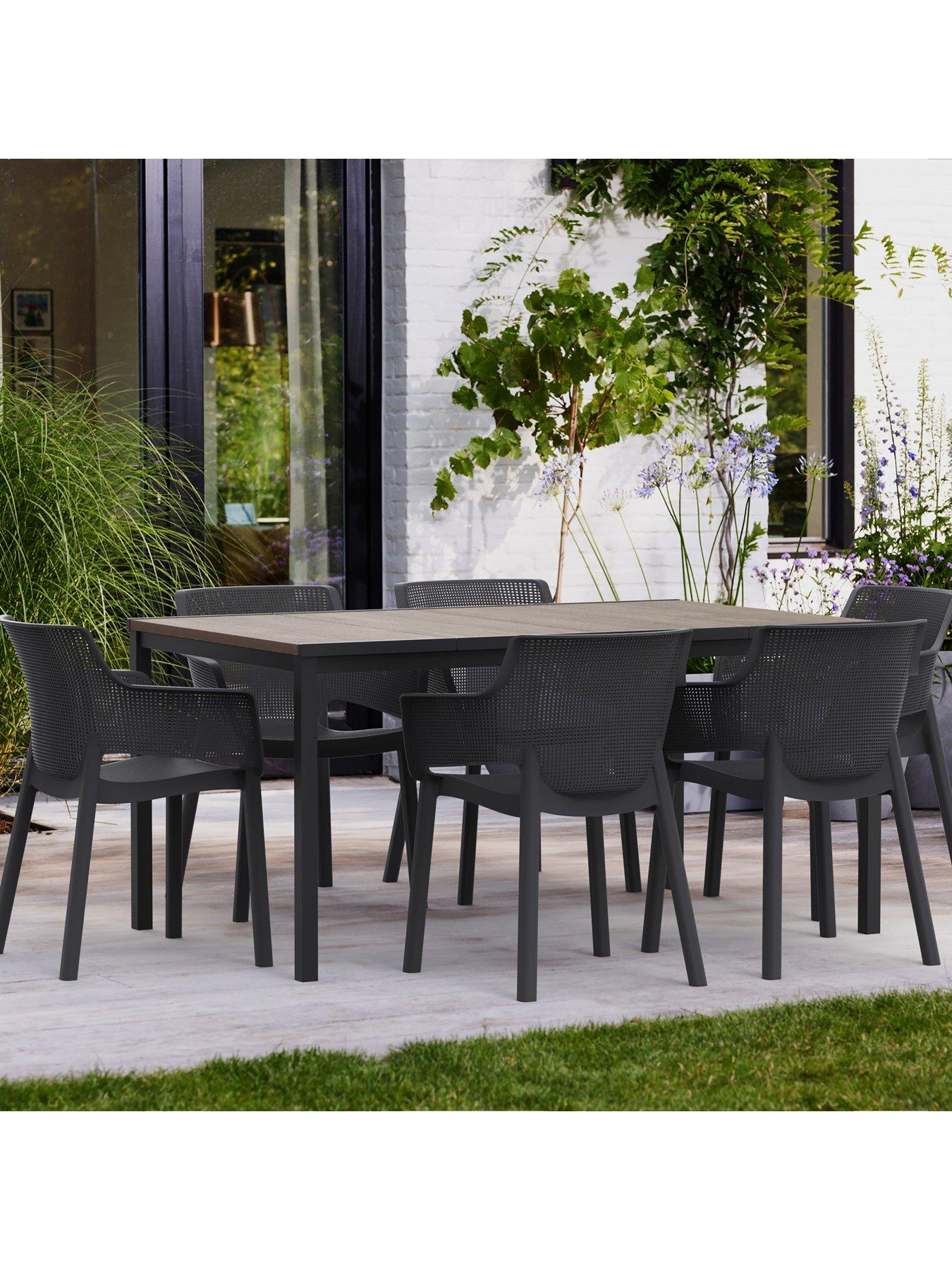 Image 6 of 6 of Keter Porto Table Wth 6 Elisa Chairs