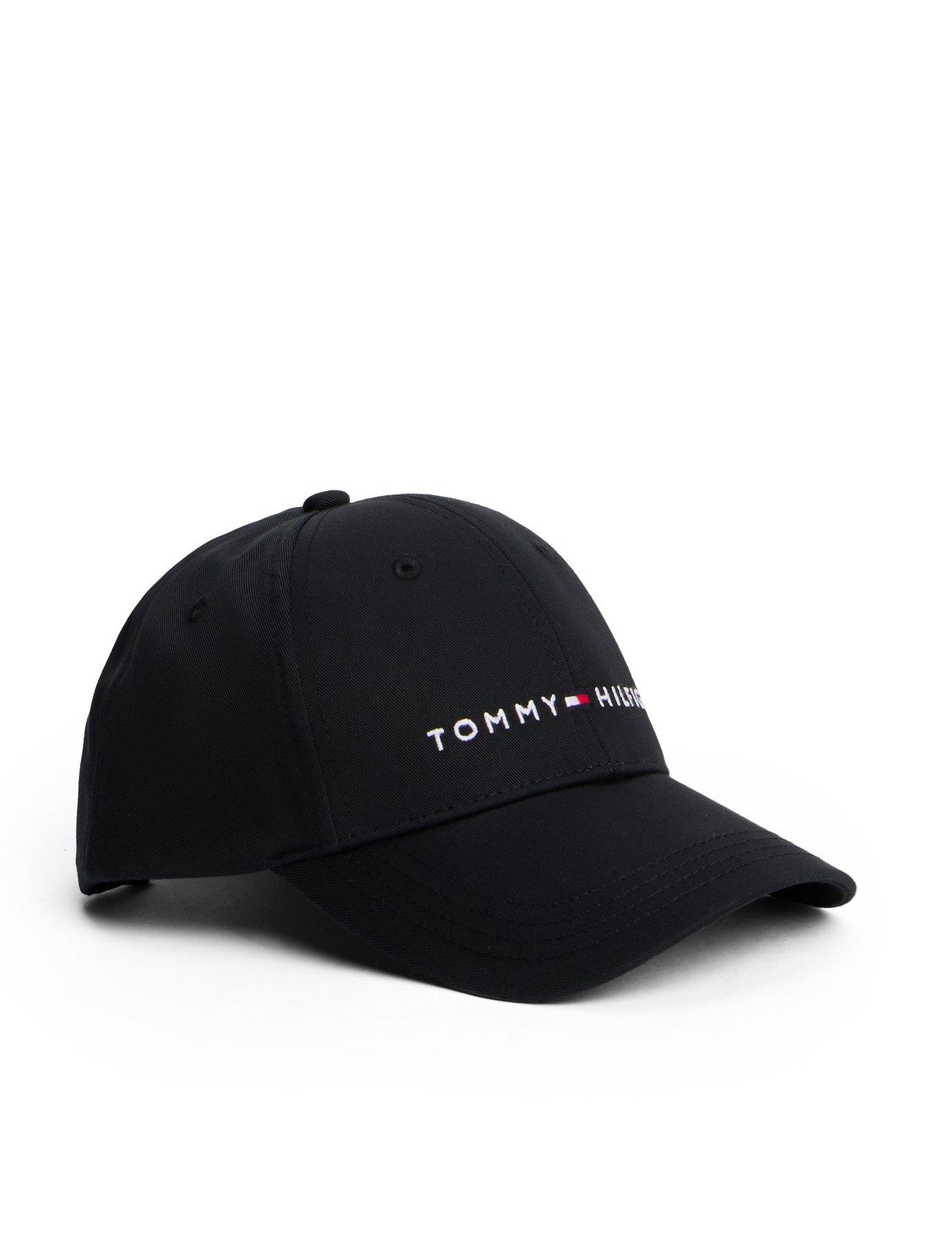 front image of tommy-hilfiger-kids-th-essential-cap-black