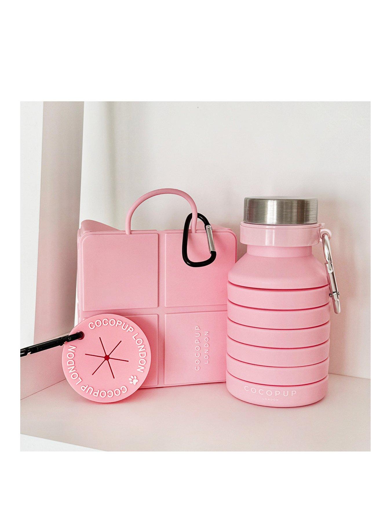 undefined Travel Bundle -Pink Water Bottle, Poop Pocket, Foldable Bowl
