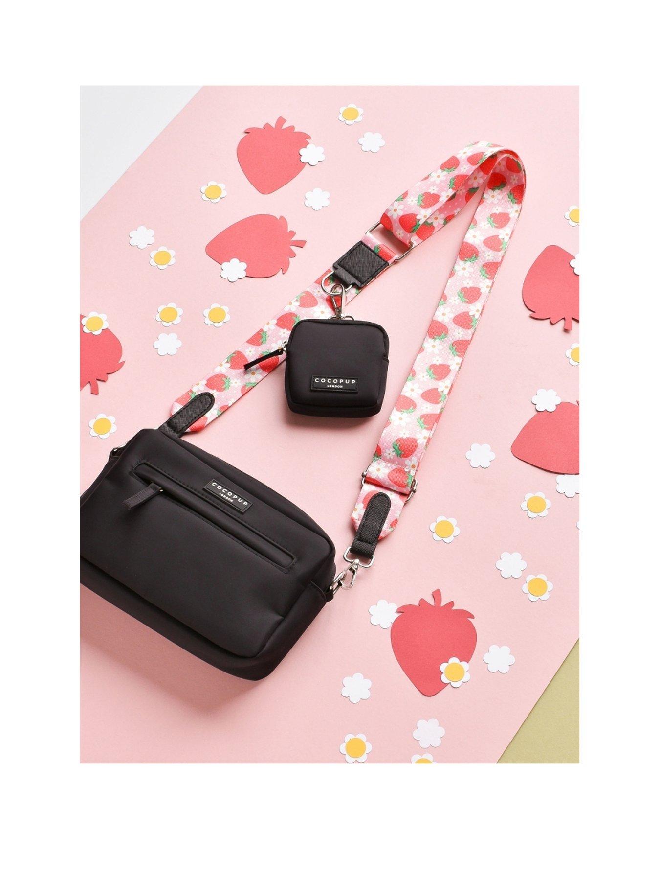 Cocopup Black Dog Walking Bag Bundle - Pupberry Fields -Bag, Treat Pouch and Strap
