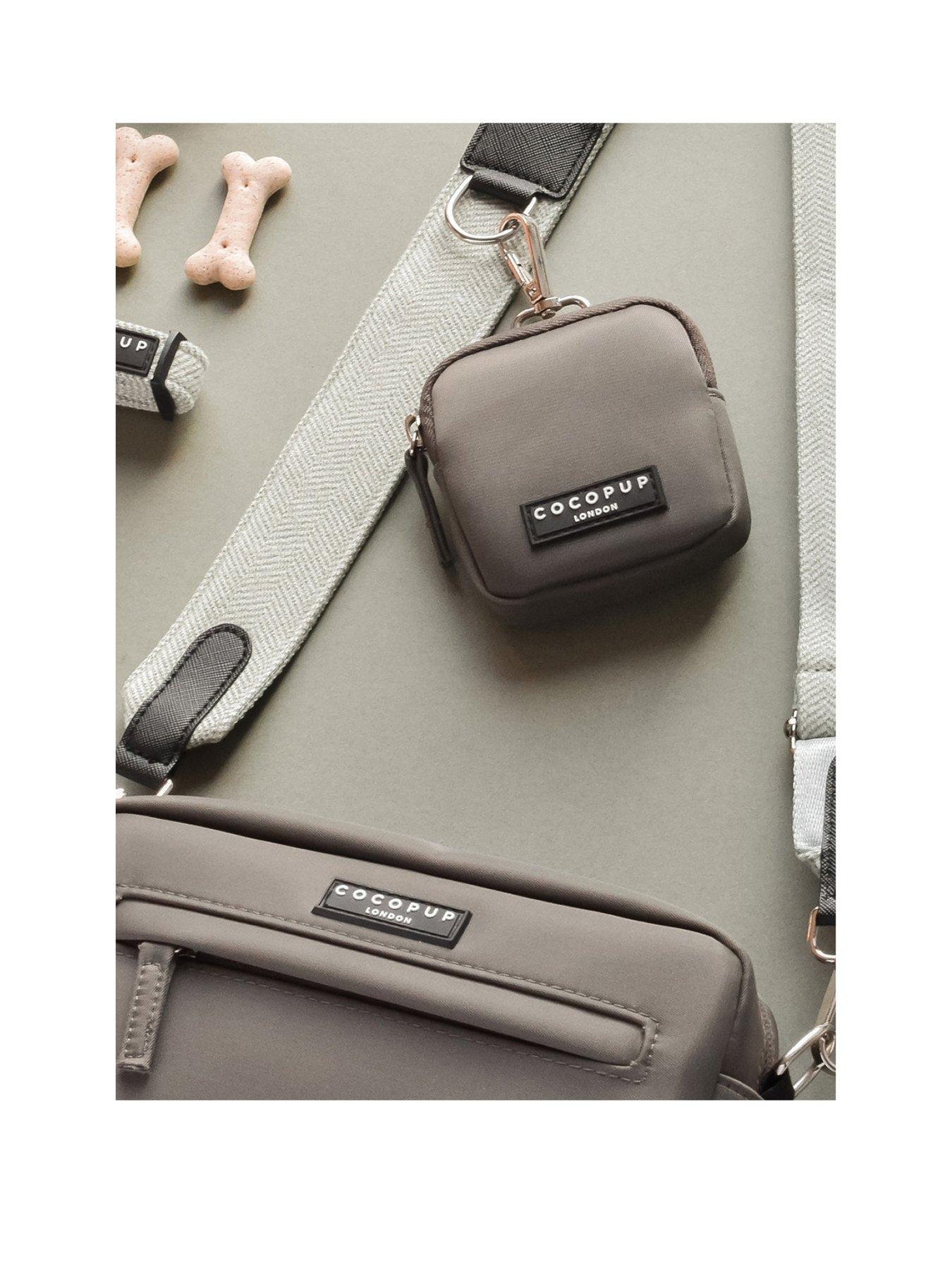  image of cocopup-mocha-bag-bundle-sage-tweed--bag-treat-pouch-and-strap