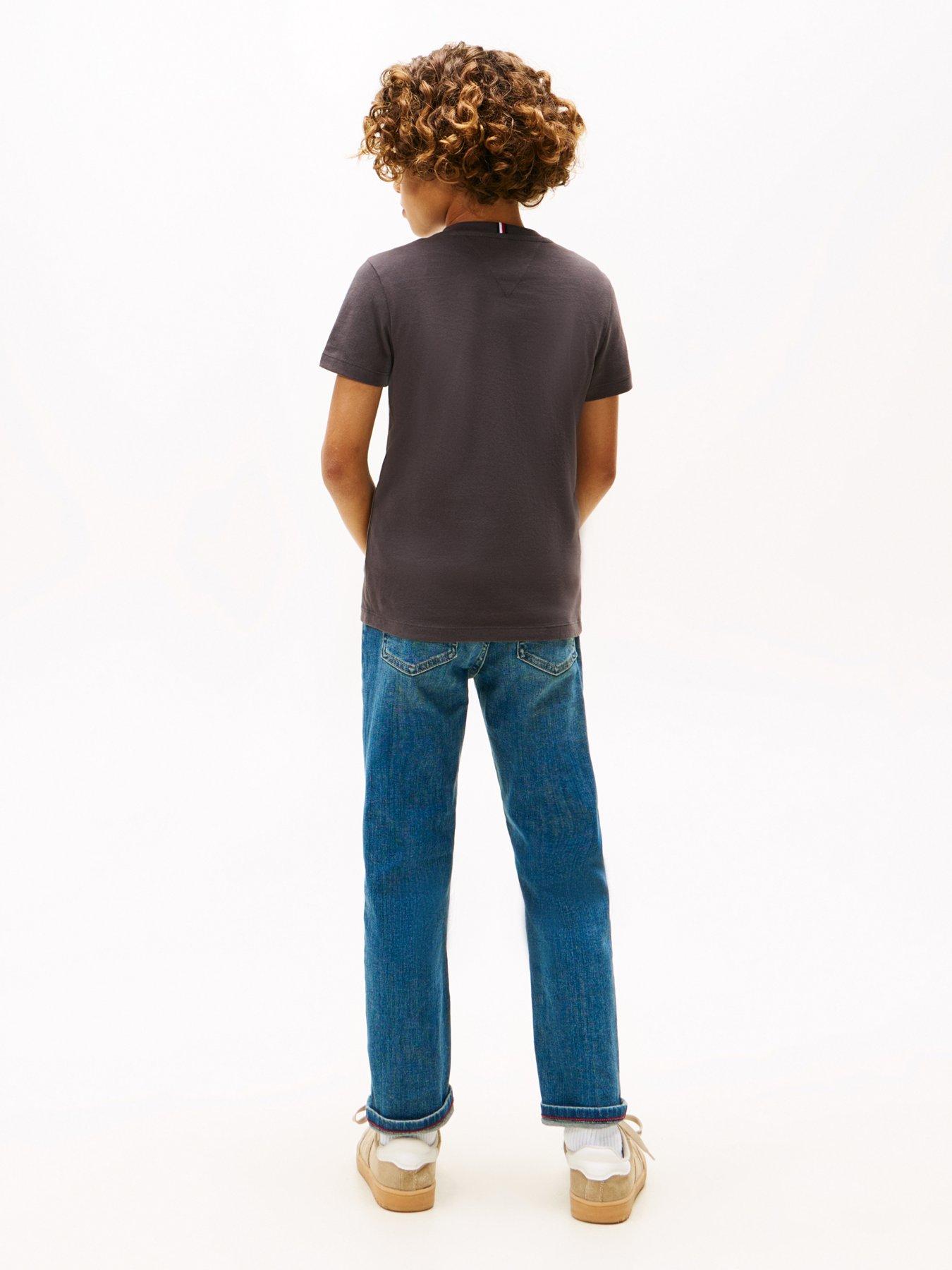  image of tommy-hilfiger-boys-nyc-print-graphic-short-sleeve-t-shirt-washed-black