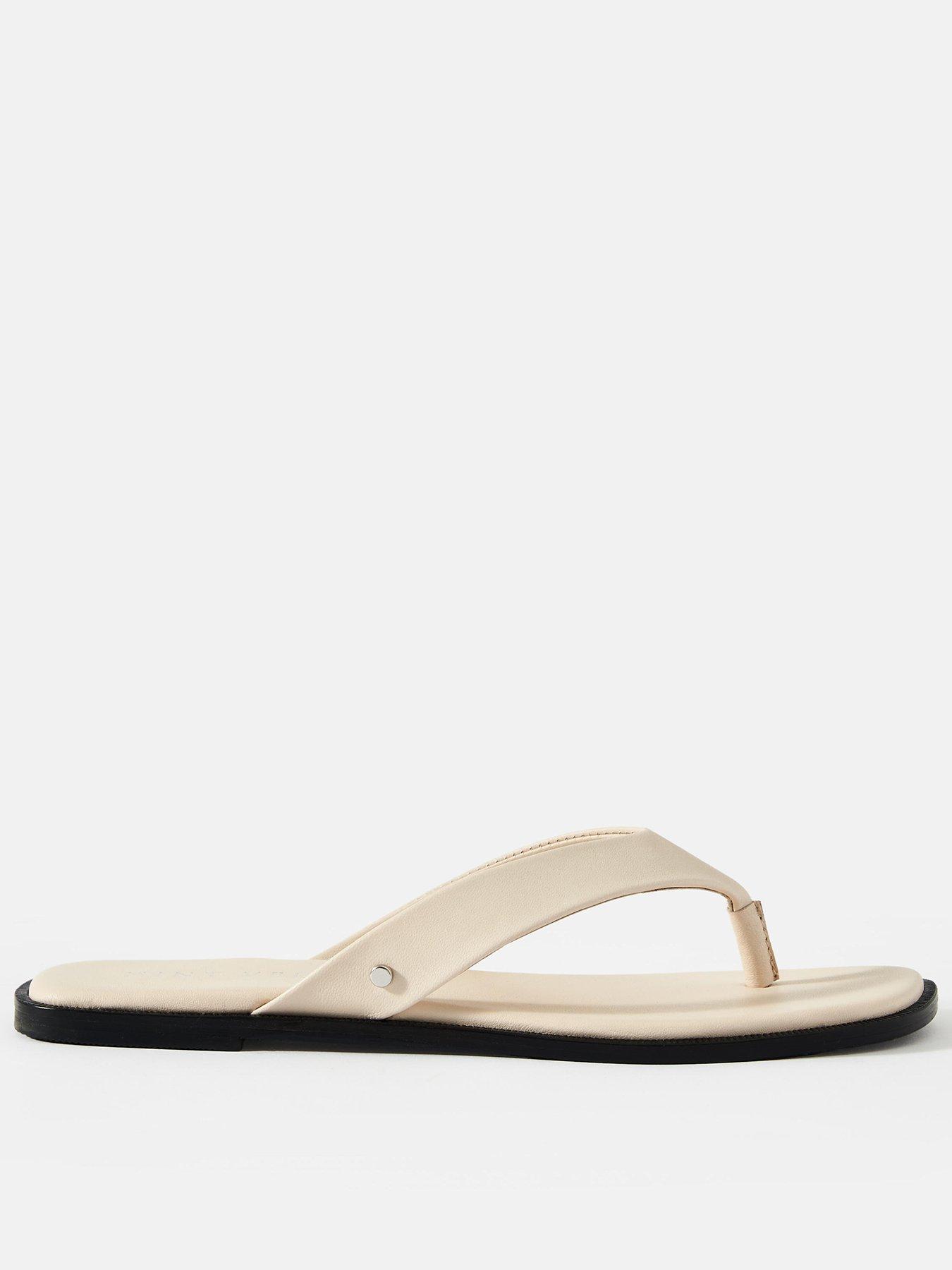 Mint Velvet Lula Flip Flop - Cream