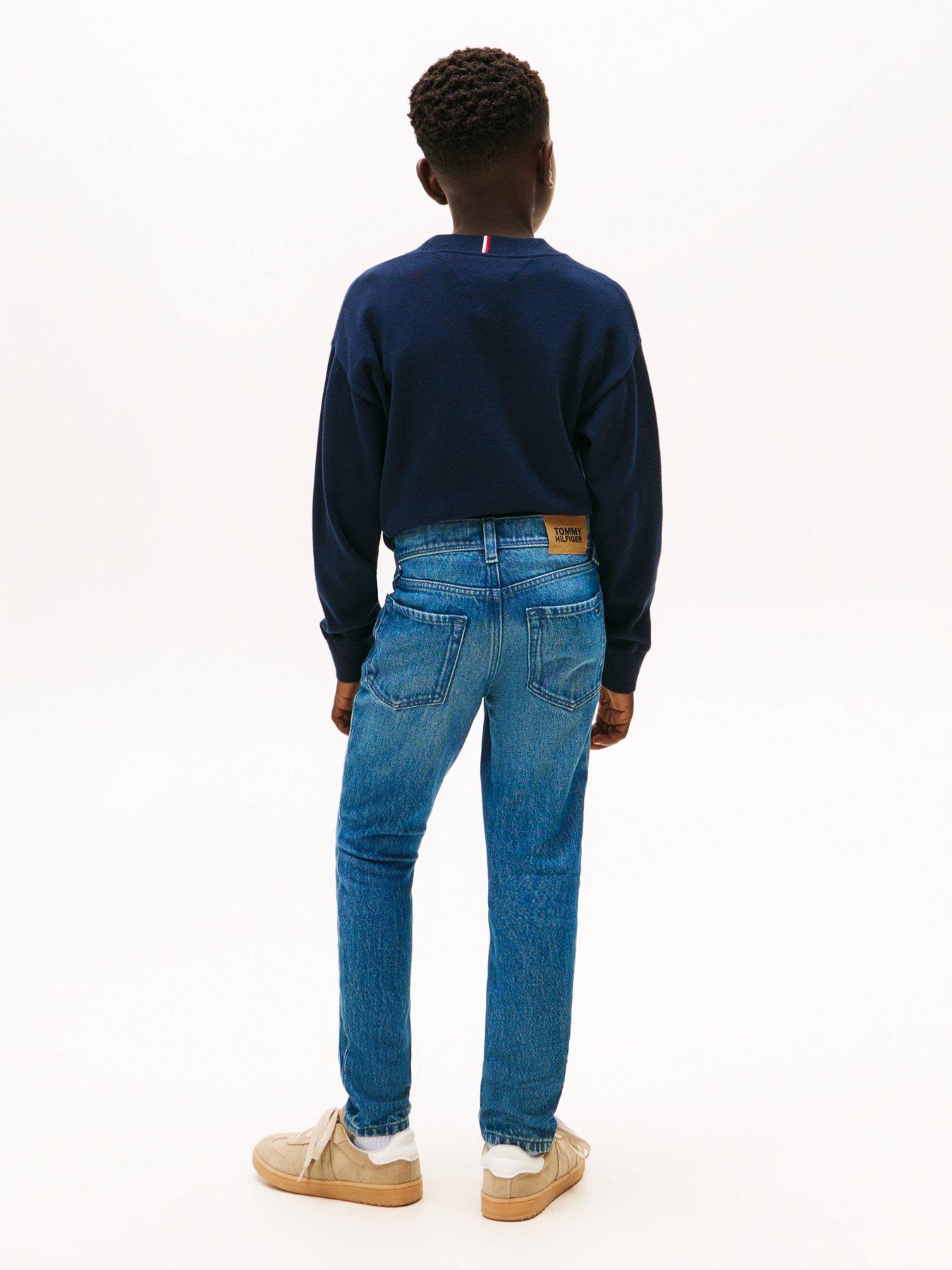 Image 2 of 5 of Tommy Hilfiger Boys Scanton Y Vintage Dark Jeans - Denim Mid