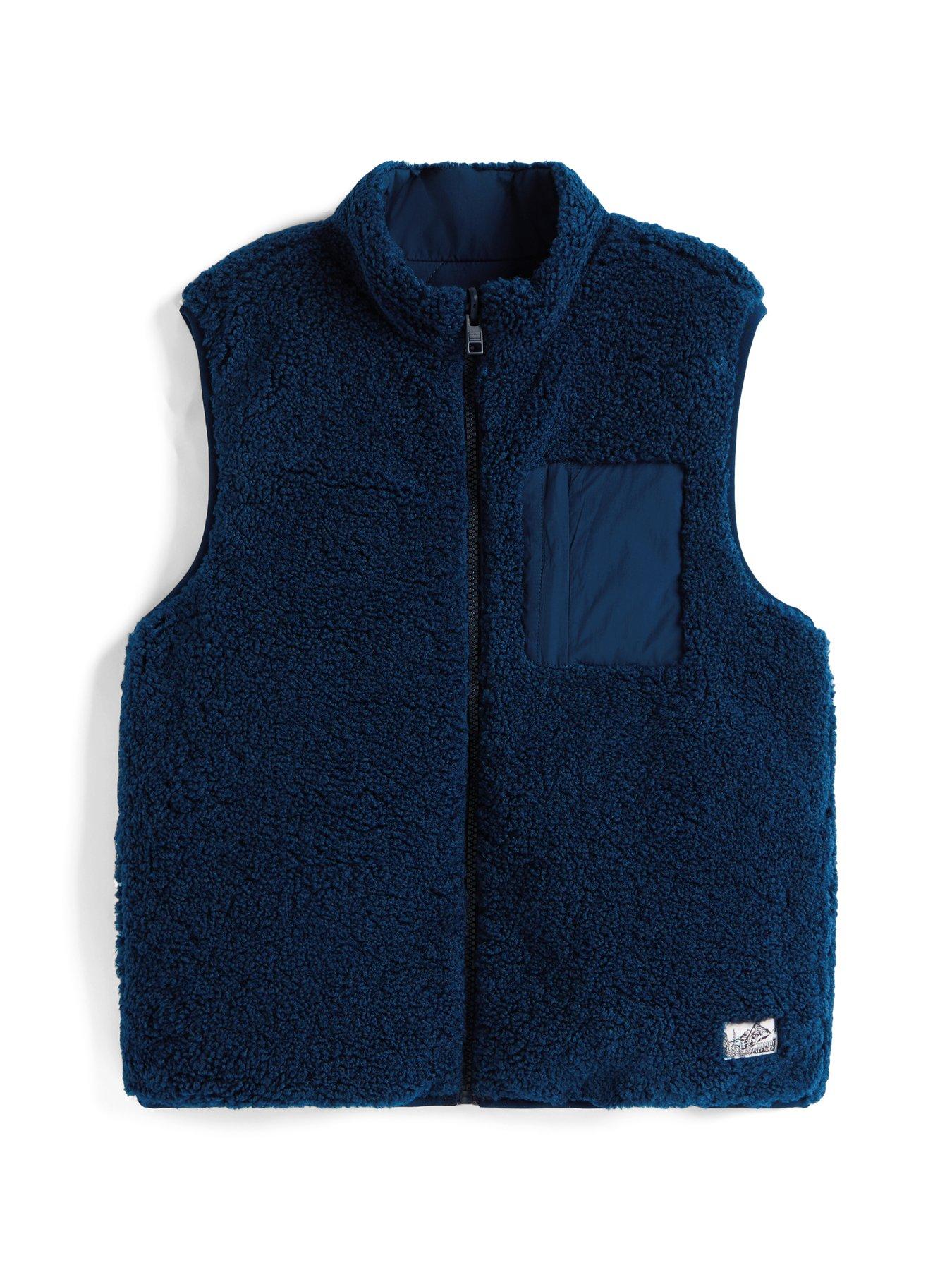 Image 6 of 6 of Tommy Hilfiger Kids Reversible Teddy Nylon Vest - Night Navy