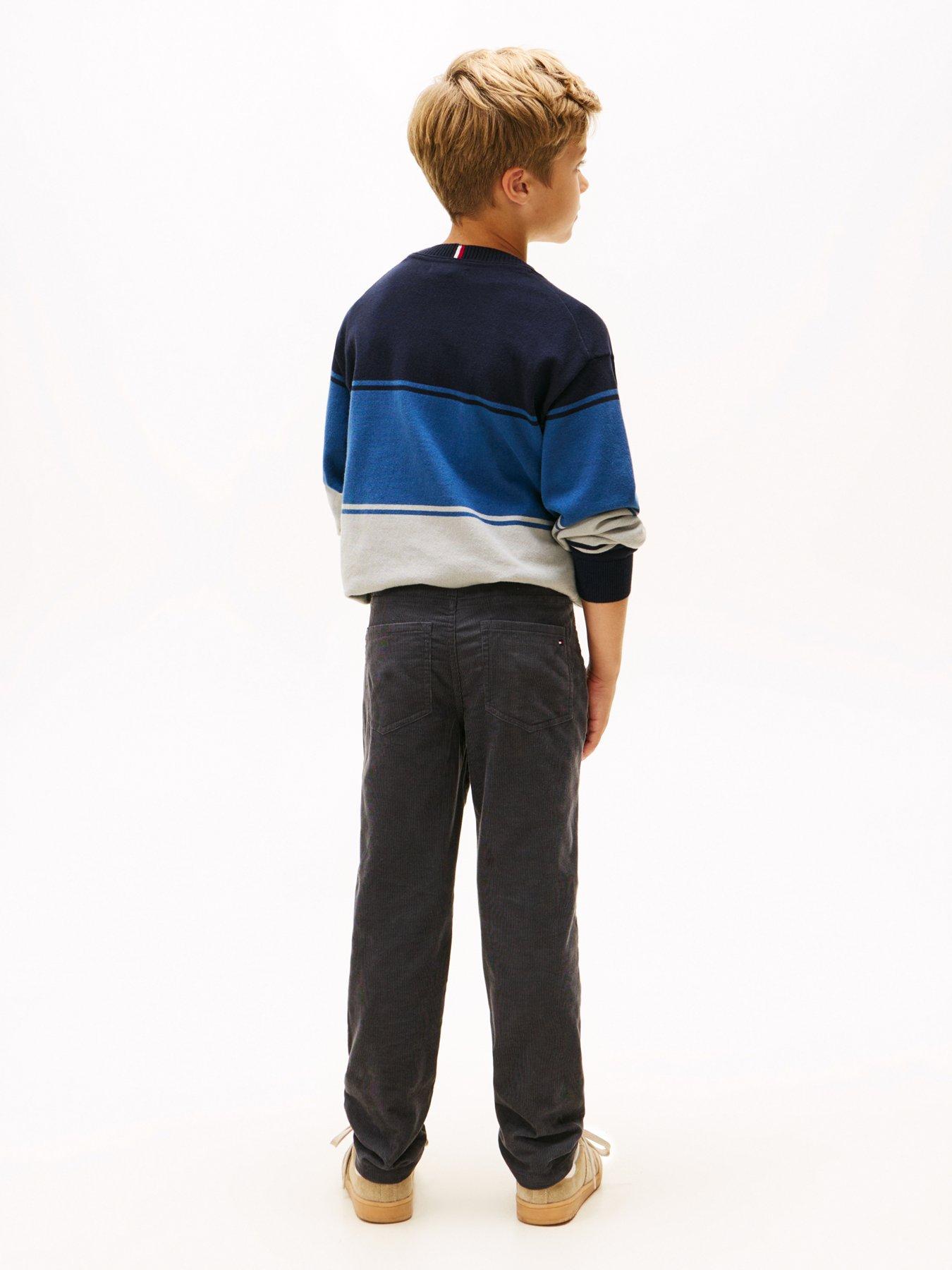 Image 3 of 5 of Tommy Hilfiger Boys Corduroy Skater Pants - Washed Black