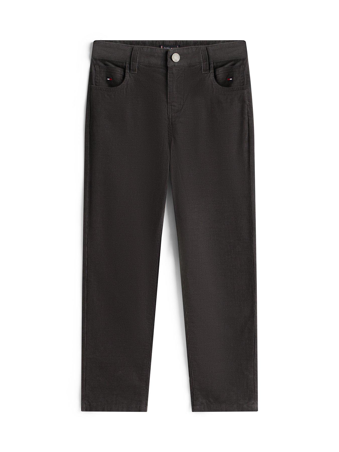 Image 5 of 5 of Tommy Hilfiger Boys Corduroy Skater Pants - Washed Black
