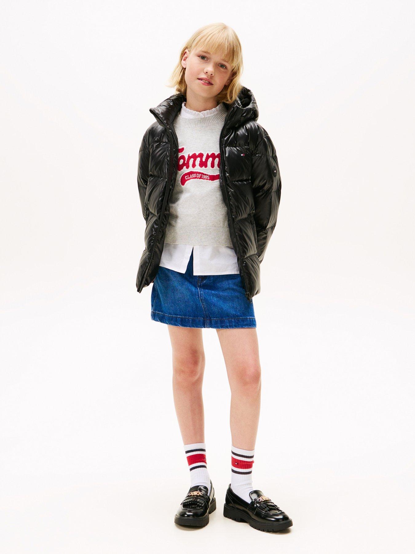 Image 3 of 5 of Tommy Hilfiger Girls Essential Down Jacket - Black