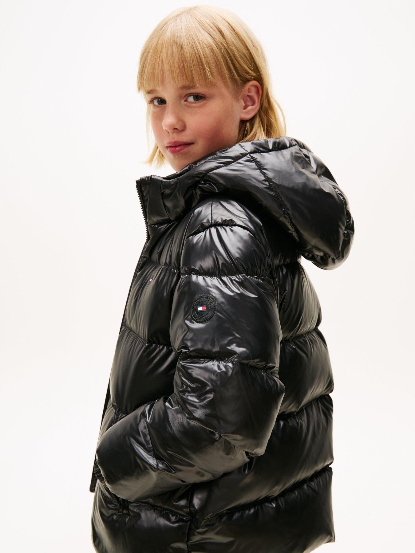 Image 4 of 5 of Tommy Hilfiger Girls Essential Down Jacket - Black