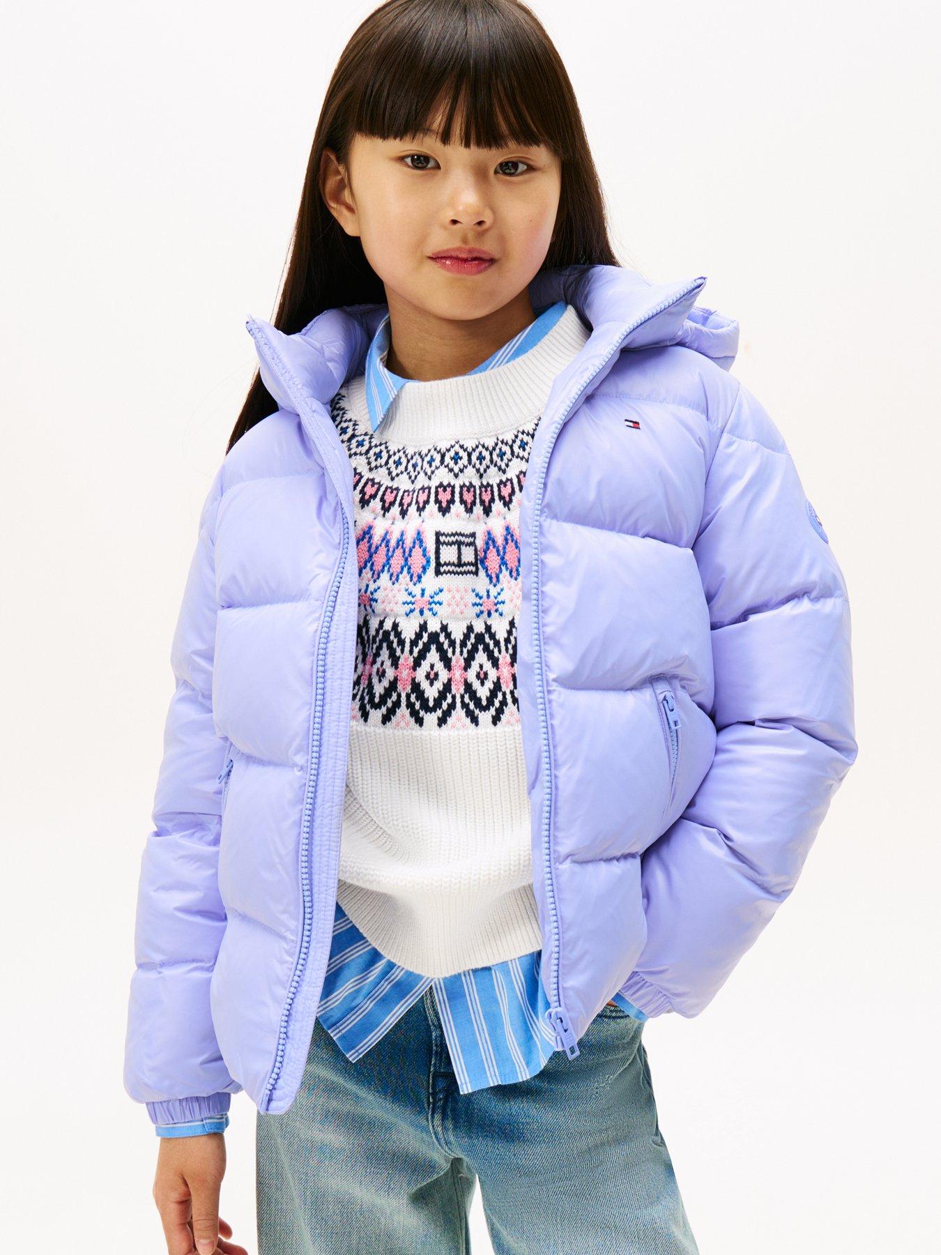 undefined Girls Essential Down Jacket - Vintage Iris