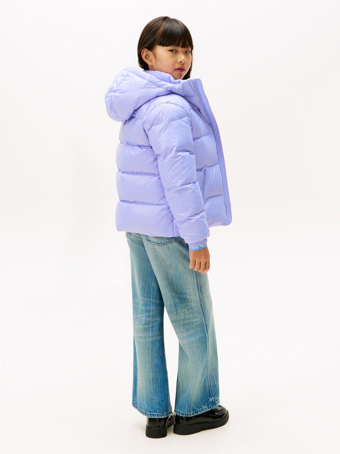 Image 2 of 5 of Tommy Hilfiger Girls Essential Down Jacket - Vintage Iris