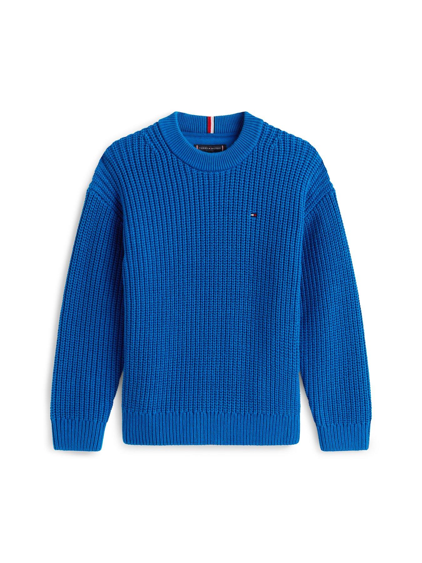 Image 5 of 5 of Tommy Hilfiger Boys Crew Neck Sweater - Blue