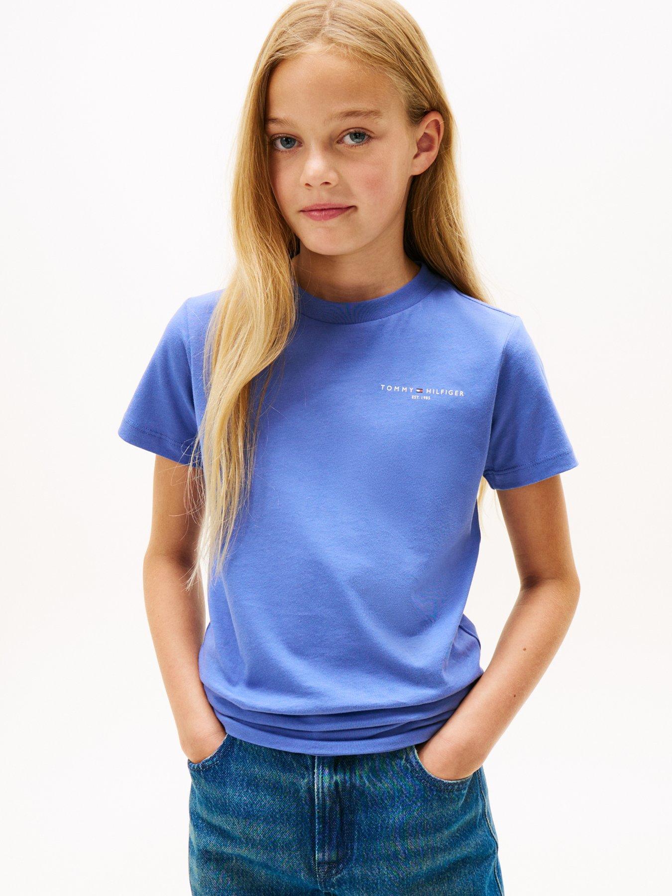undefined Kids Mini Corp Short Sleeve T-Shirt - Soft Sapphire Blue