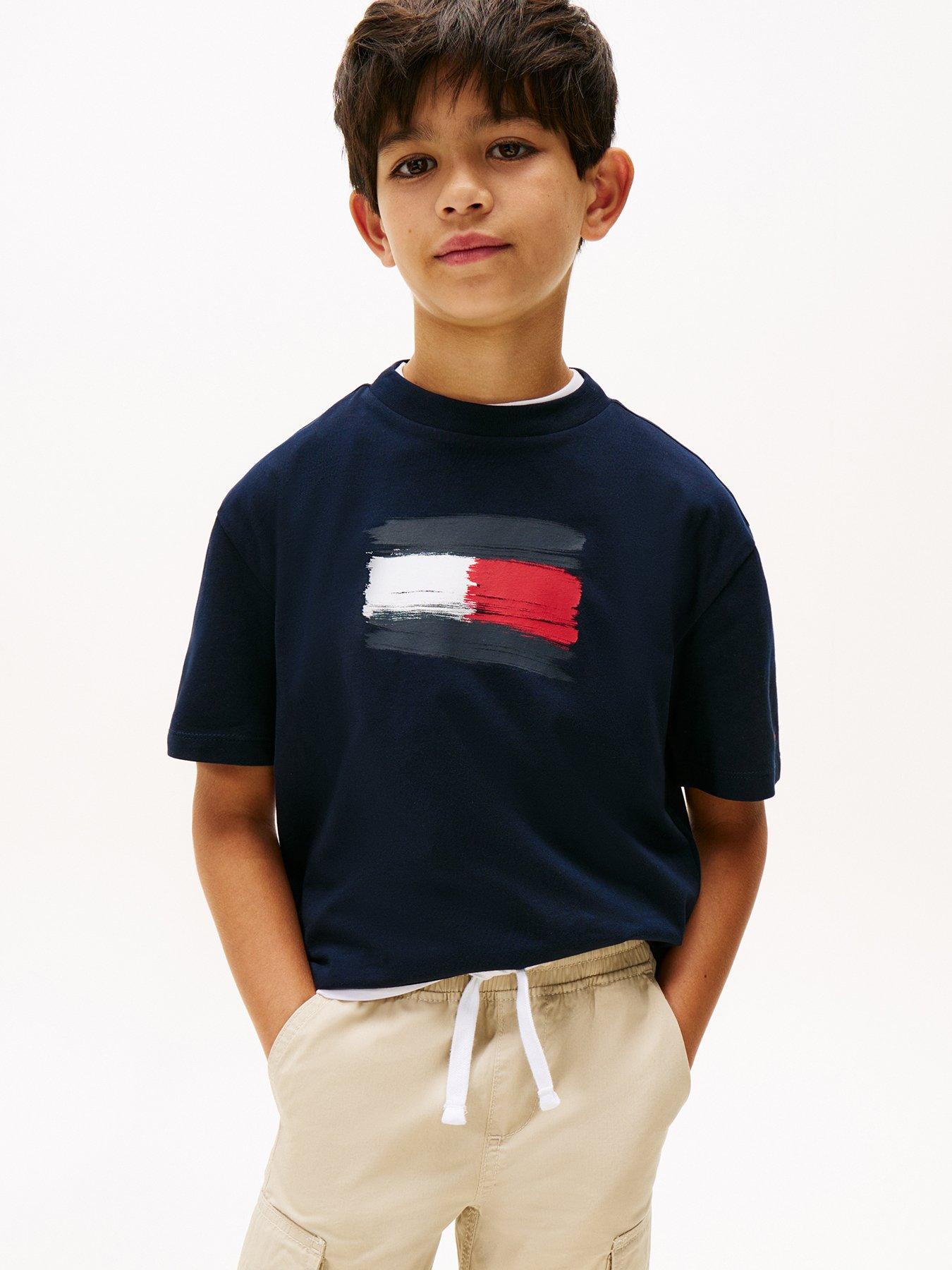 undefined Boys Flag Archive Short Sleeve T-Shirt - Night Navy