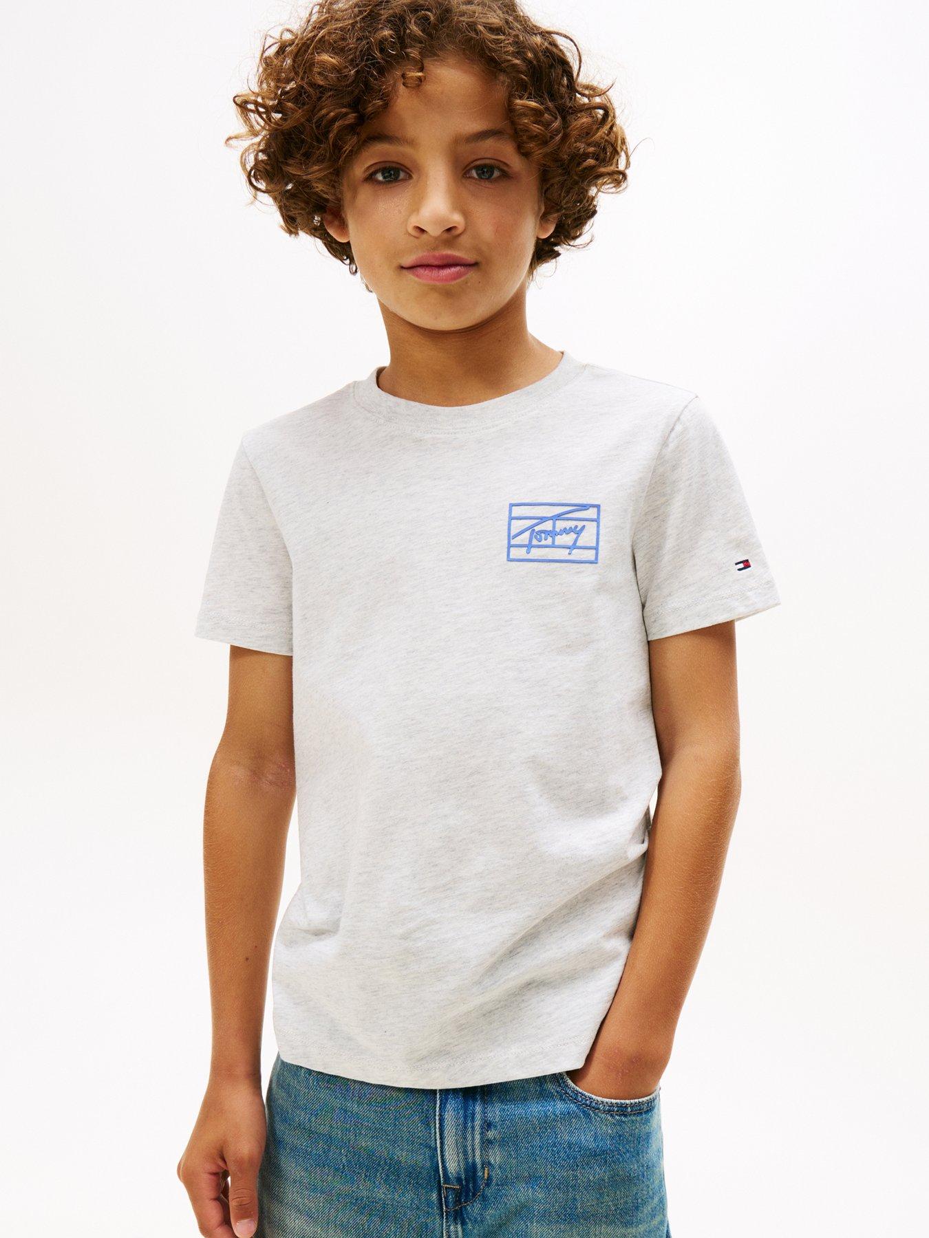 undefined Boys Varsity Print Short Sleeve T-Shirt - Heather