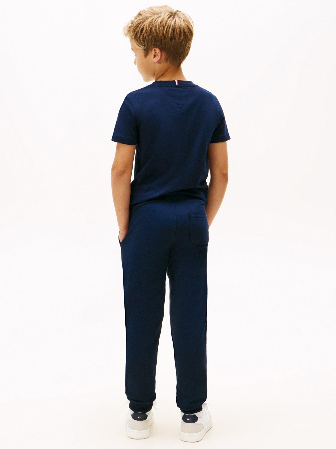 Image 2 of 5 of Tommy Hilfiger Boys Varsity Graphic Sweatpants - Night Navy