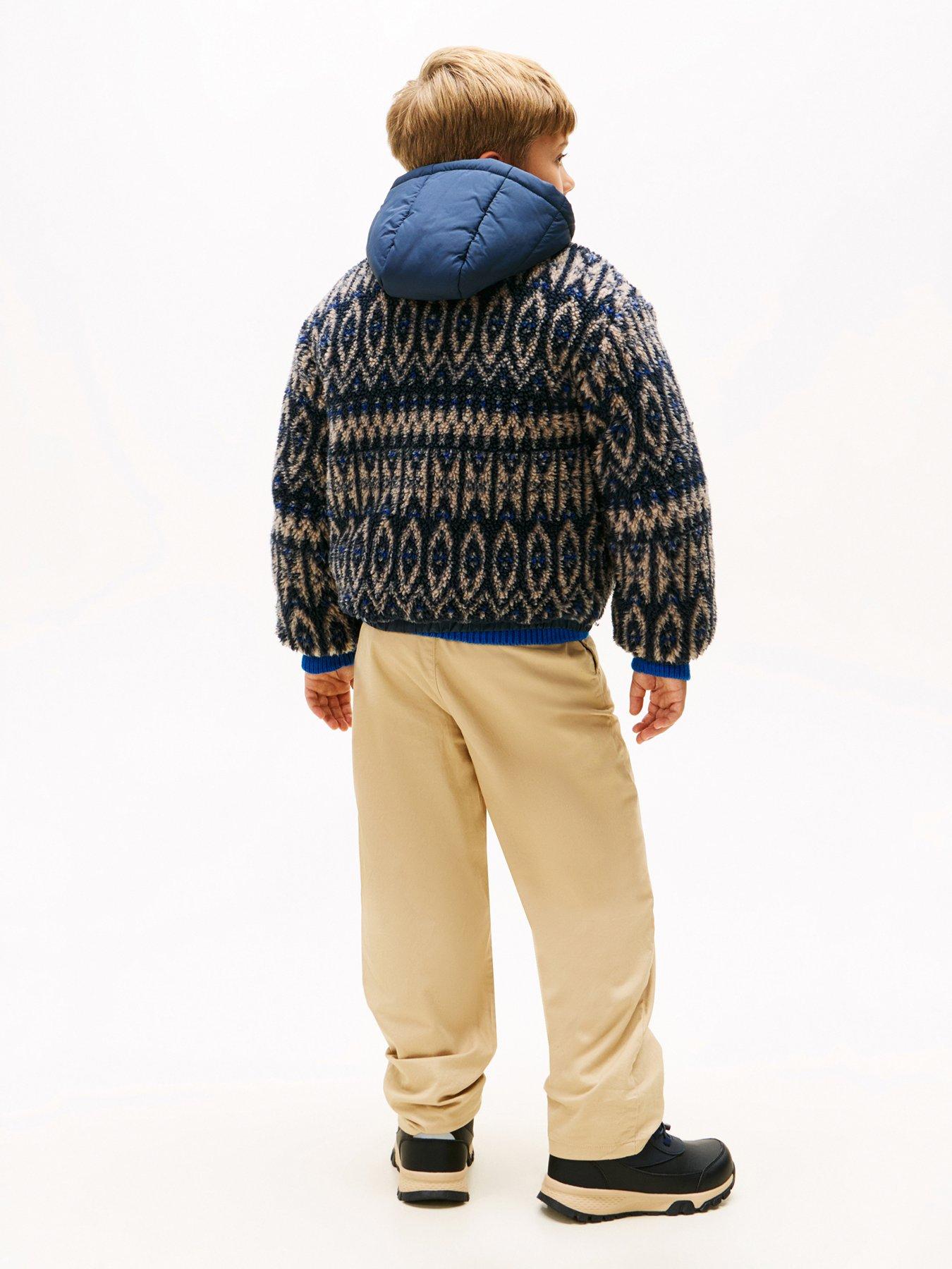 Image 3 of 5 of Tommy Hilfiger Boys Fairisle Teddy Jacket - Fairisle All Over Print i