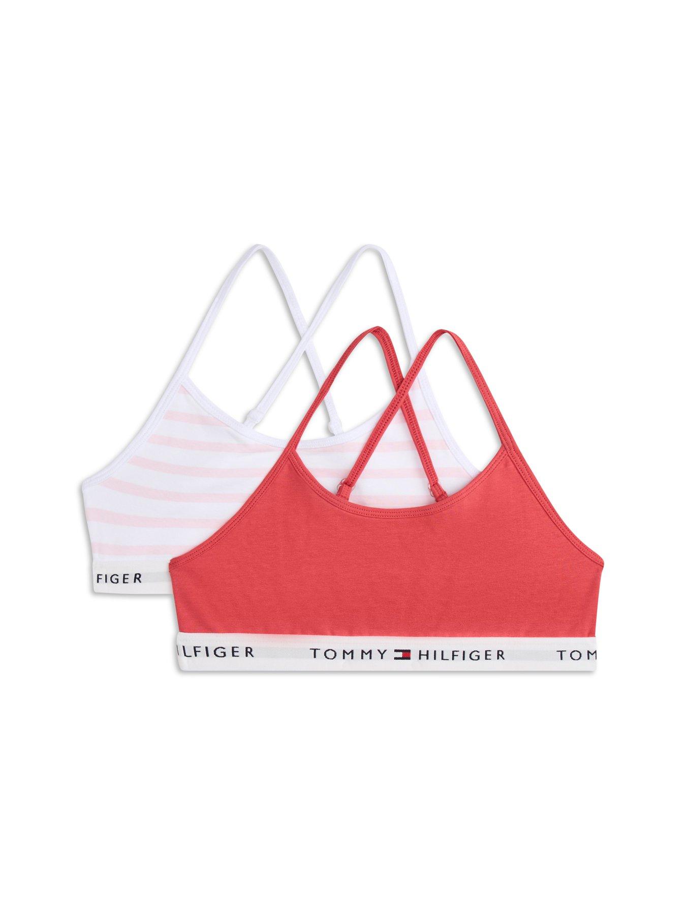 Tommy Hilfiger Girls 2 Pack Print Strappy Bralettes - Multi