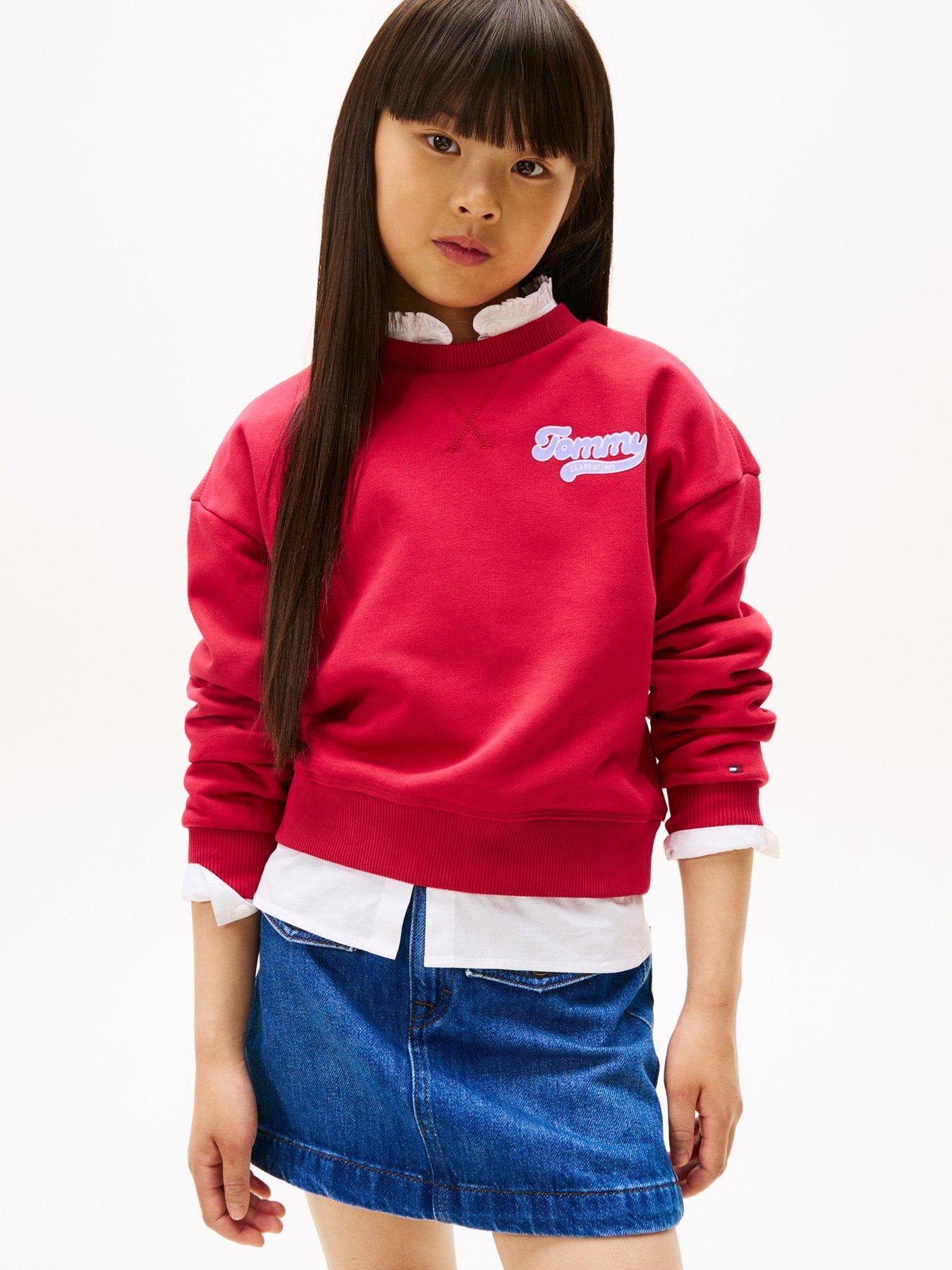 undefined Girls Flock Sweatshirt - Ruby Rhubarb