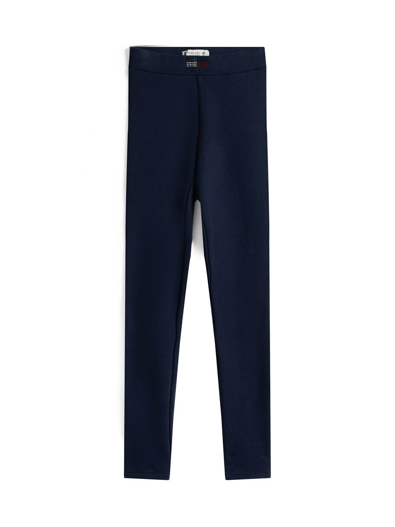 Image 5 of 5 of Tommy Hilfiger Girls Rhine Stone Legging - Night Navy