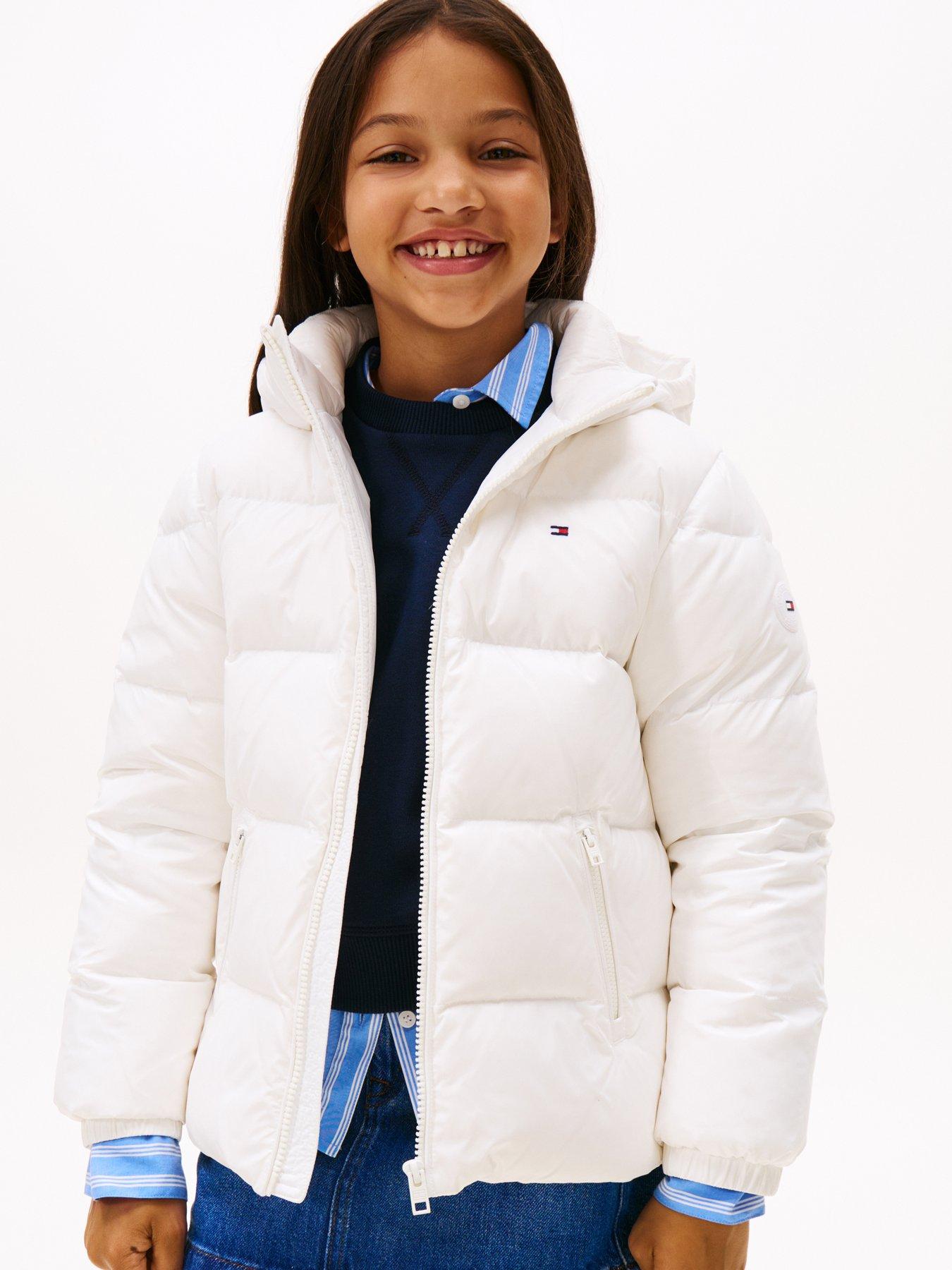 Tommy Hilfiger Girls Essential Down Jacket - Off White