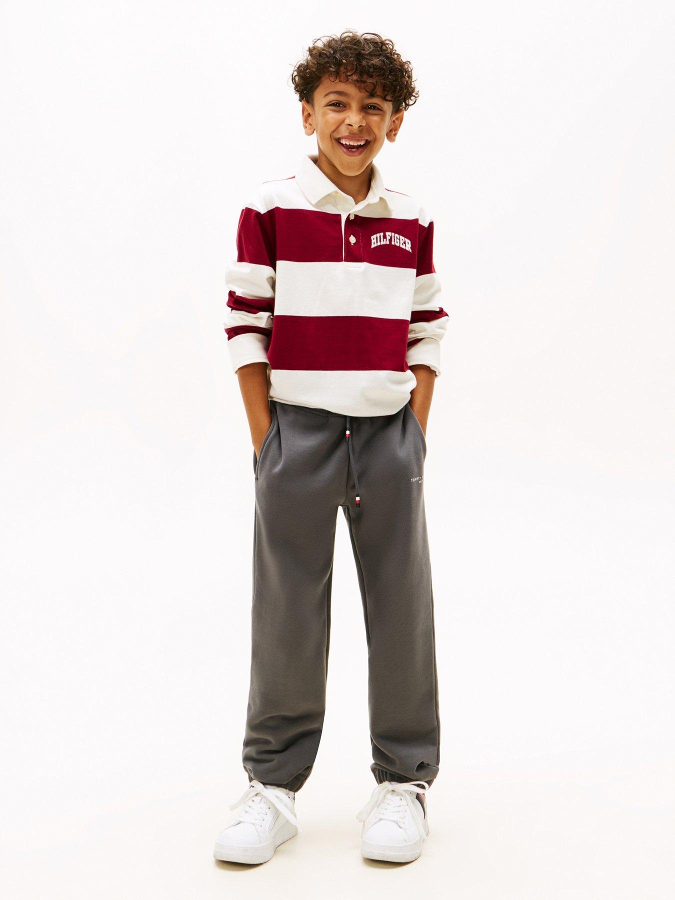 Image 2 of 3 of Tommy Hilfiger Boys Mini Corp Sweatpants - Washed Black