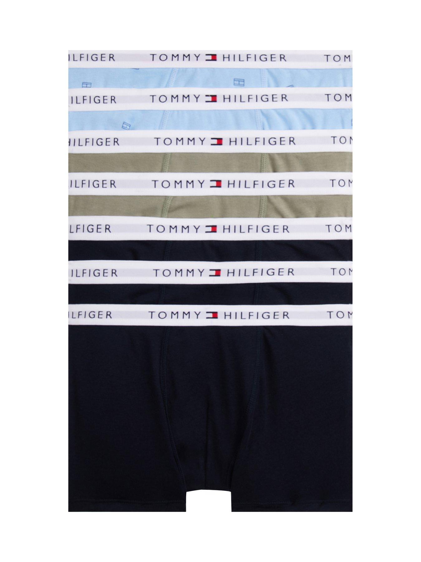 Tommy Hilfiger Boys 7 Pack Trunks - Desert Sky/Sage/Blue