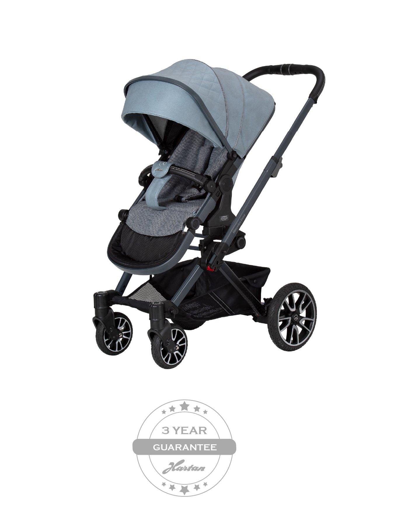 Image 2 of 7 of Mercedes Avantgarde GTX Pushchair, Carrycot &amp; Changing Bag Bag - Denim Blue