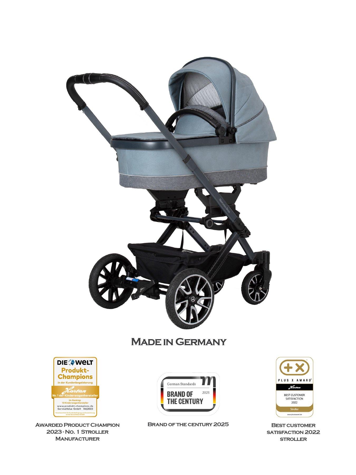 Image 3 of 7 of Mercedes Avantgarde GTX Pushchair, Carrycot &amp; Changing Bag Bag - Denim Blue