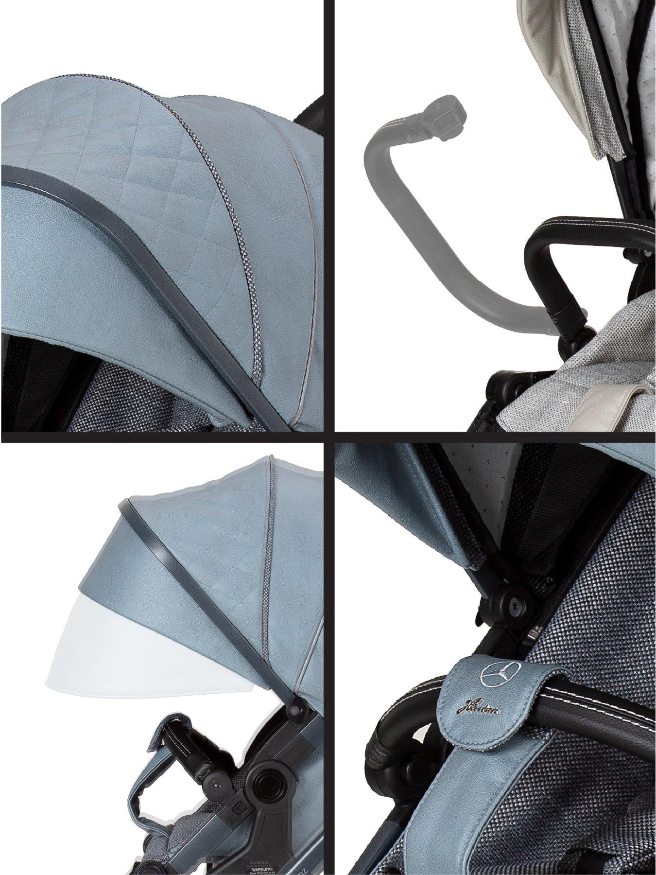 Image 6 of 7 of Mercedes Avantgarde GTX Pushchair, Carrycot &amp; Changing Bag Bag - Denim Blue