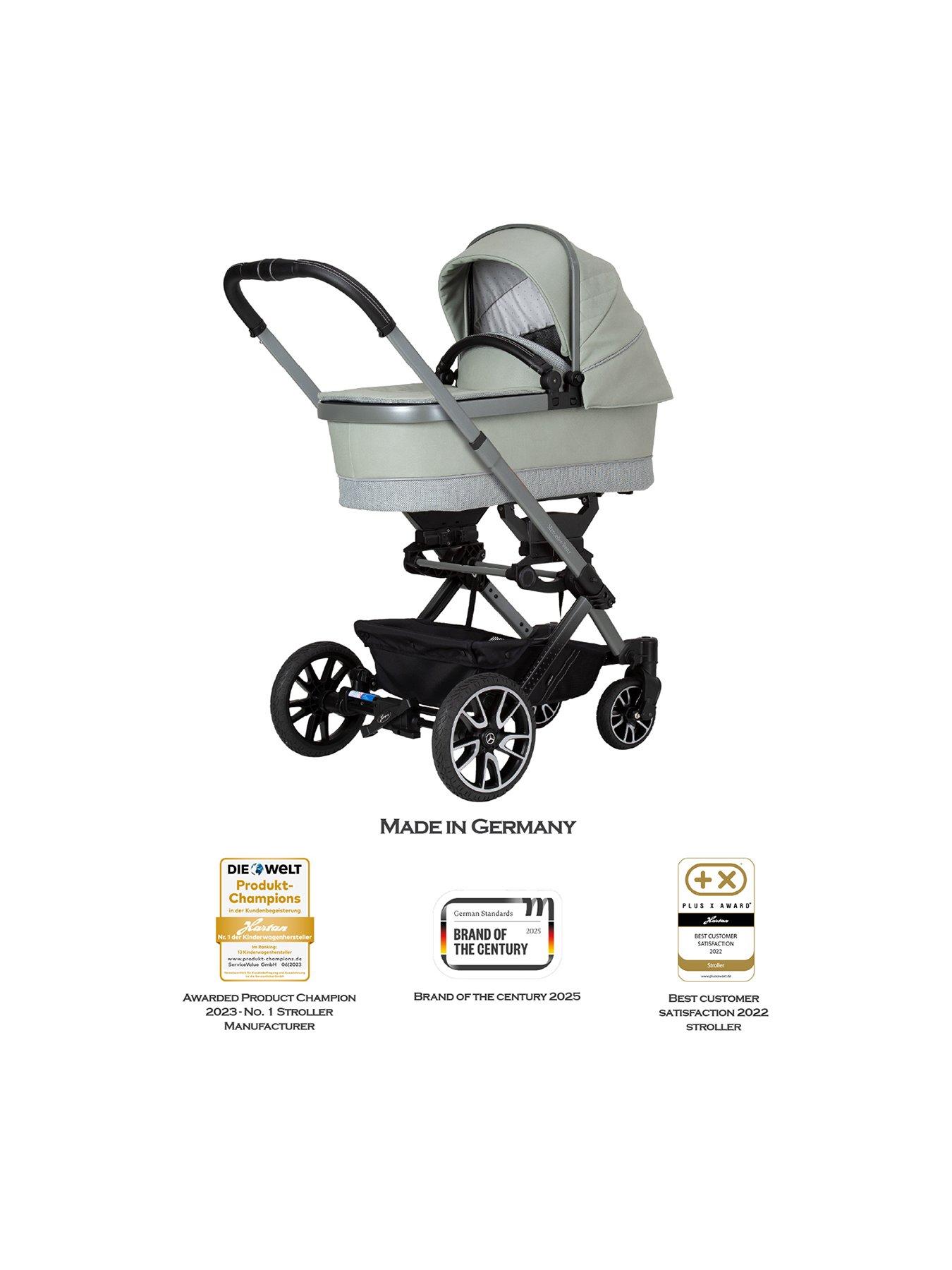 Image 3 of 8 of Mercedes Avantgarde GTX Pushchair, Carrycot & Changing Bag Bag - Sage Grey