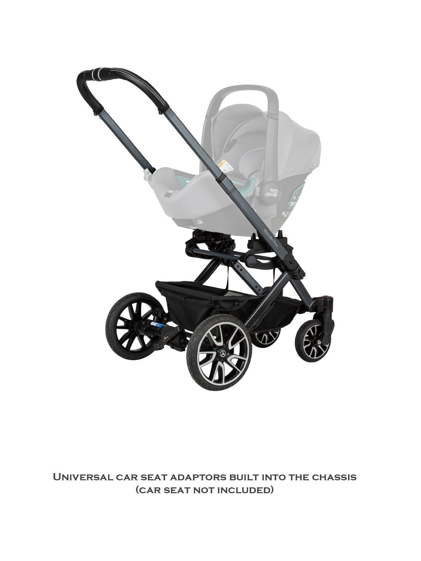 Image 4 of 7 of Mercedes Avantgarde GTX Pushchair, Carrycot &amp; Changing Bag Bag - Sage Grey