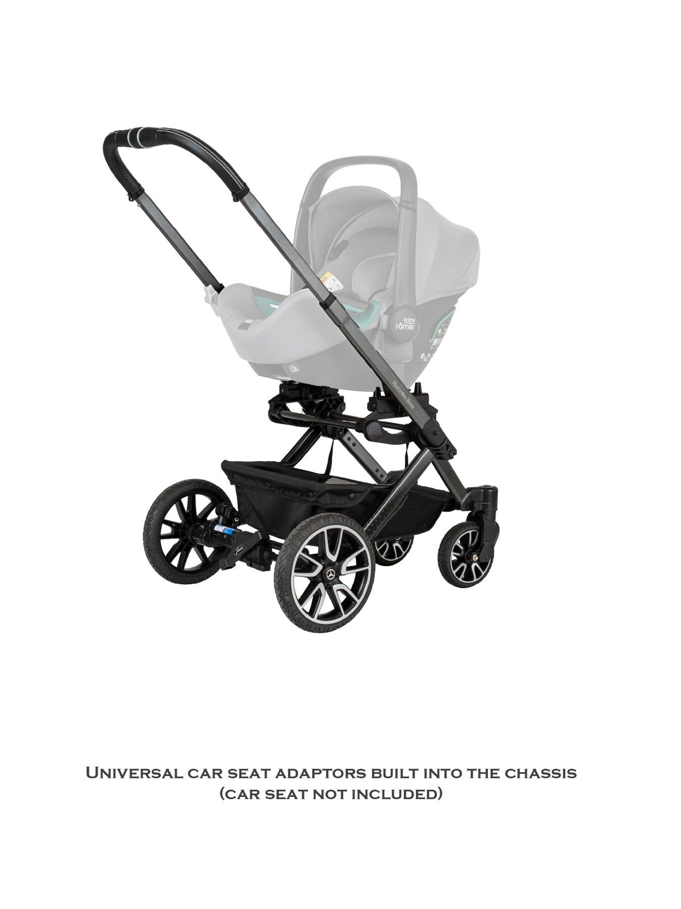 Image 4 of 7 of Mercedes Avantgarde GTX Pushchair, Carrycot &amp; Changing Bag Bag - Hyancinth Red