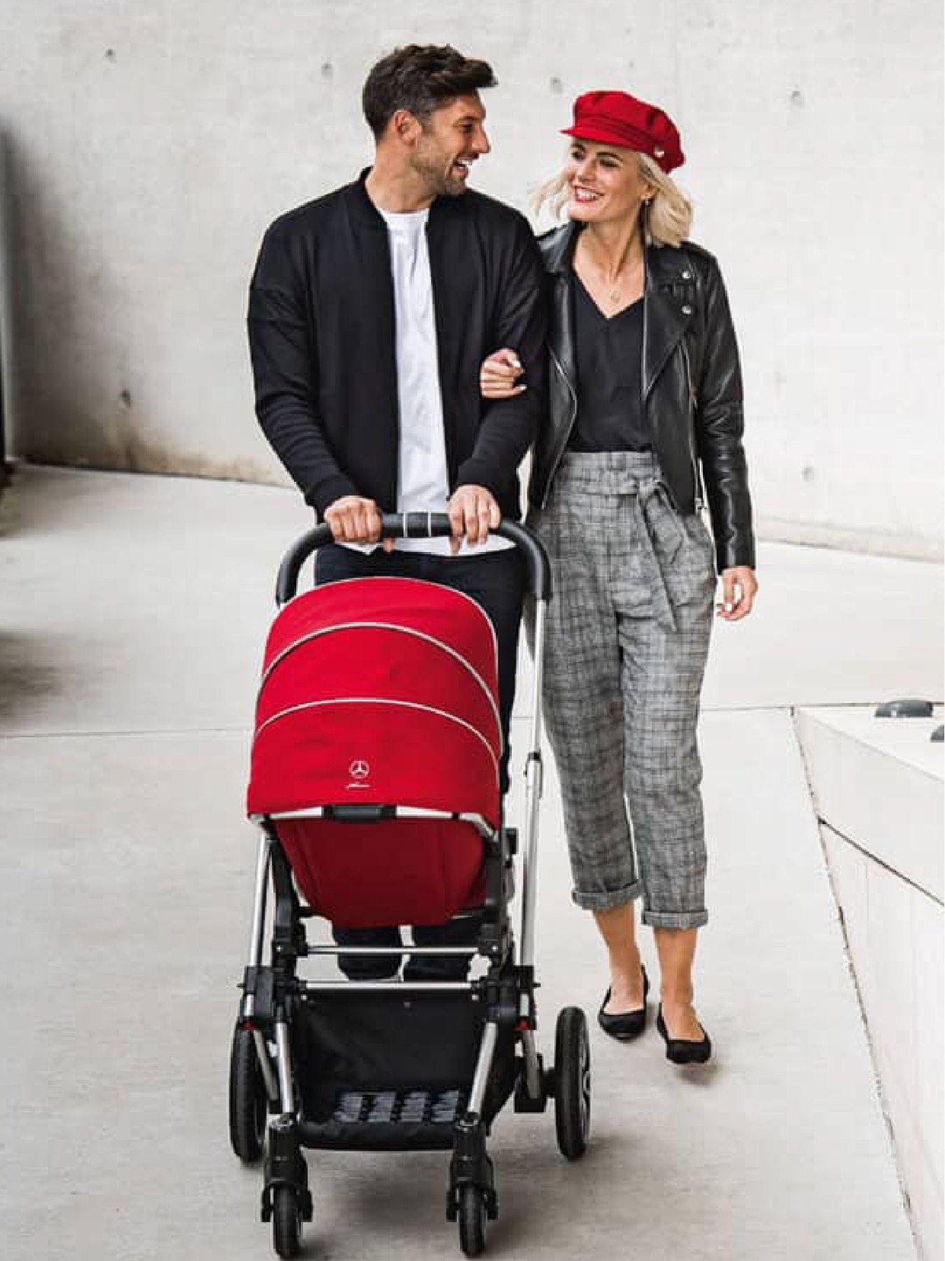 Image 7 of 7 of Mercedes Avantgarde GTX Pushchair, Carrycot &amp; Changing Bag Bag - Hyancinth Red